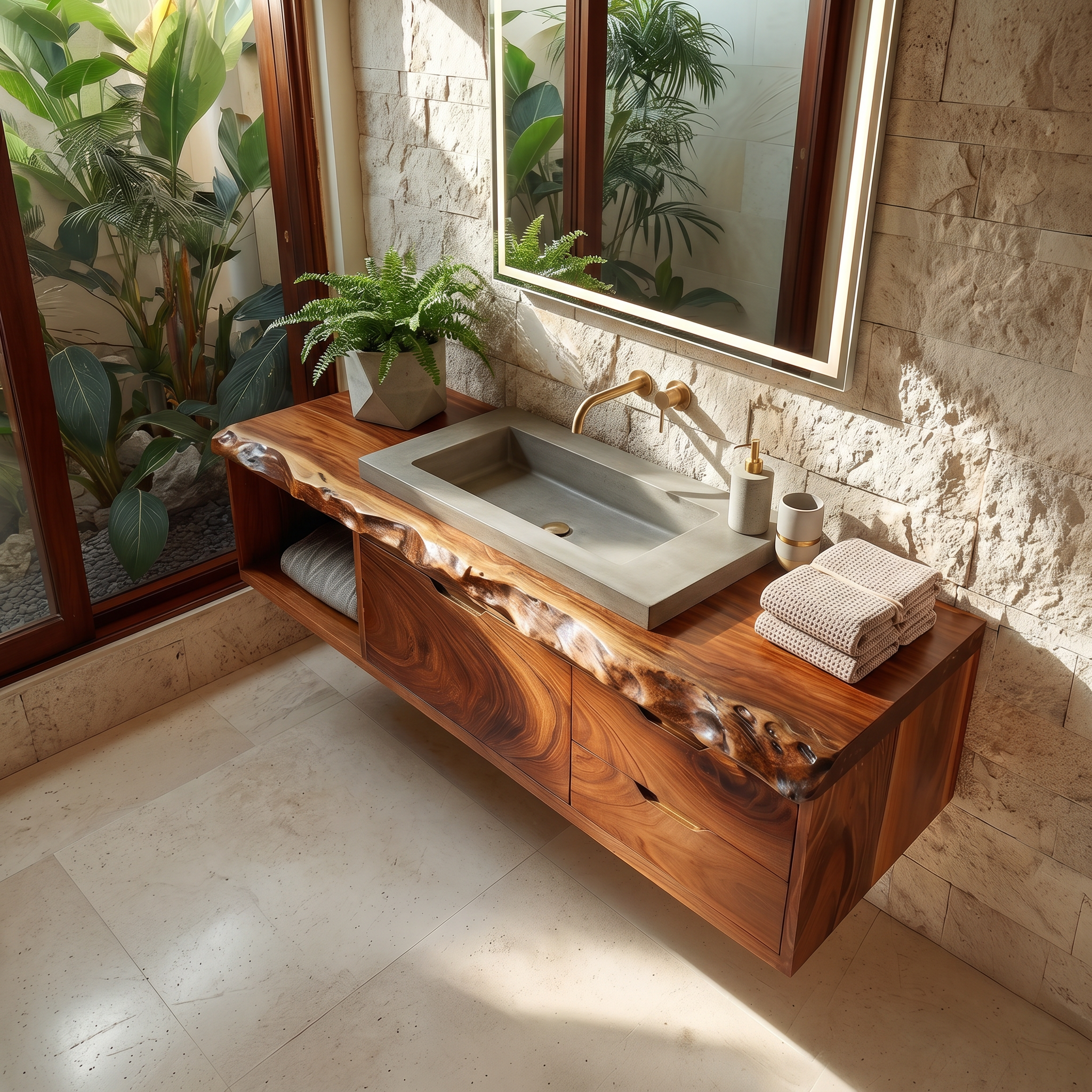 Luxury Floating Bathroom Vanity Primary Bathroom SILDTTRBRV188