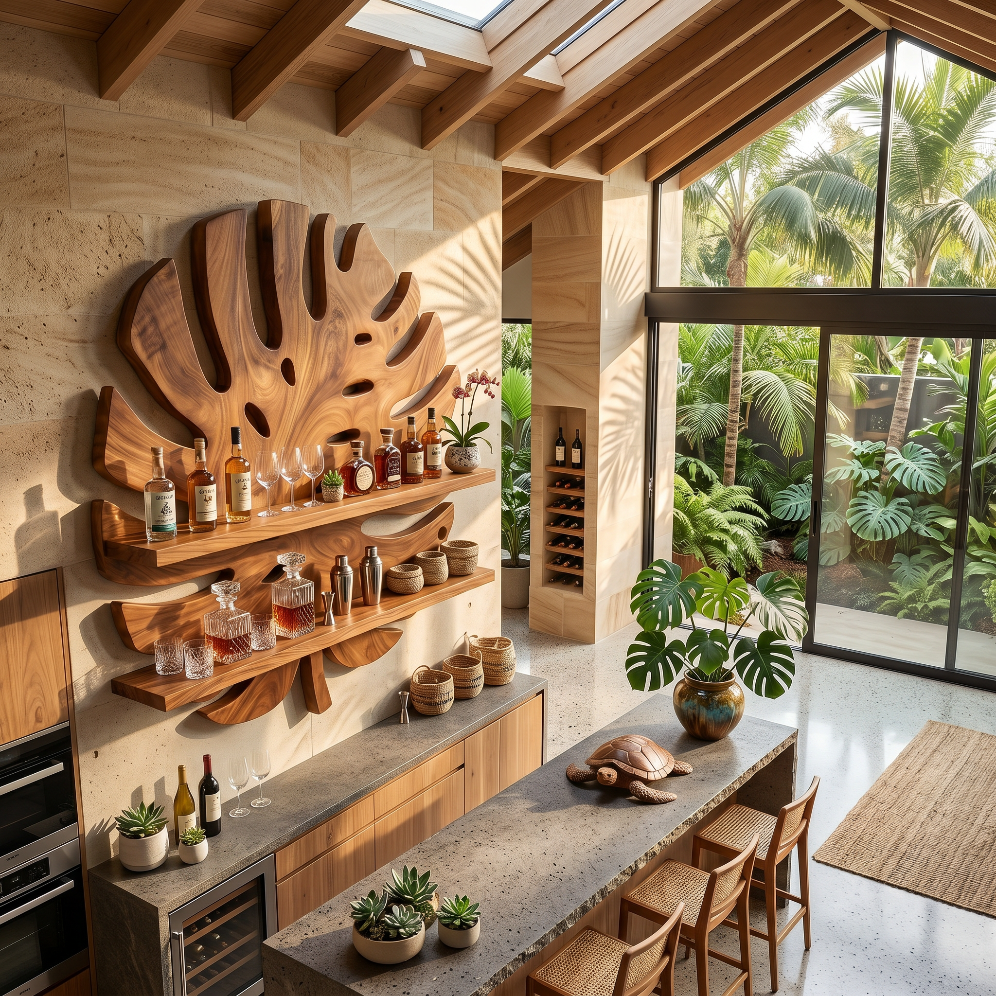 Modern Wall Wine Holder For Home Bar Bottle Showcase SILDTTRWH067