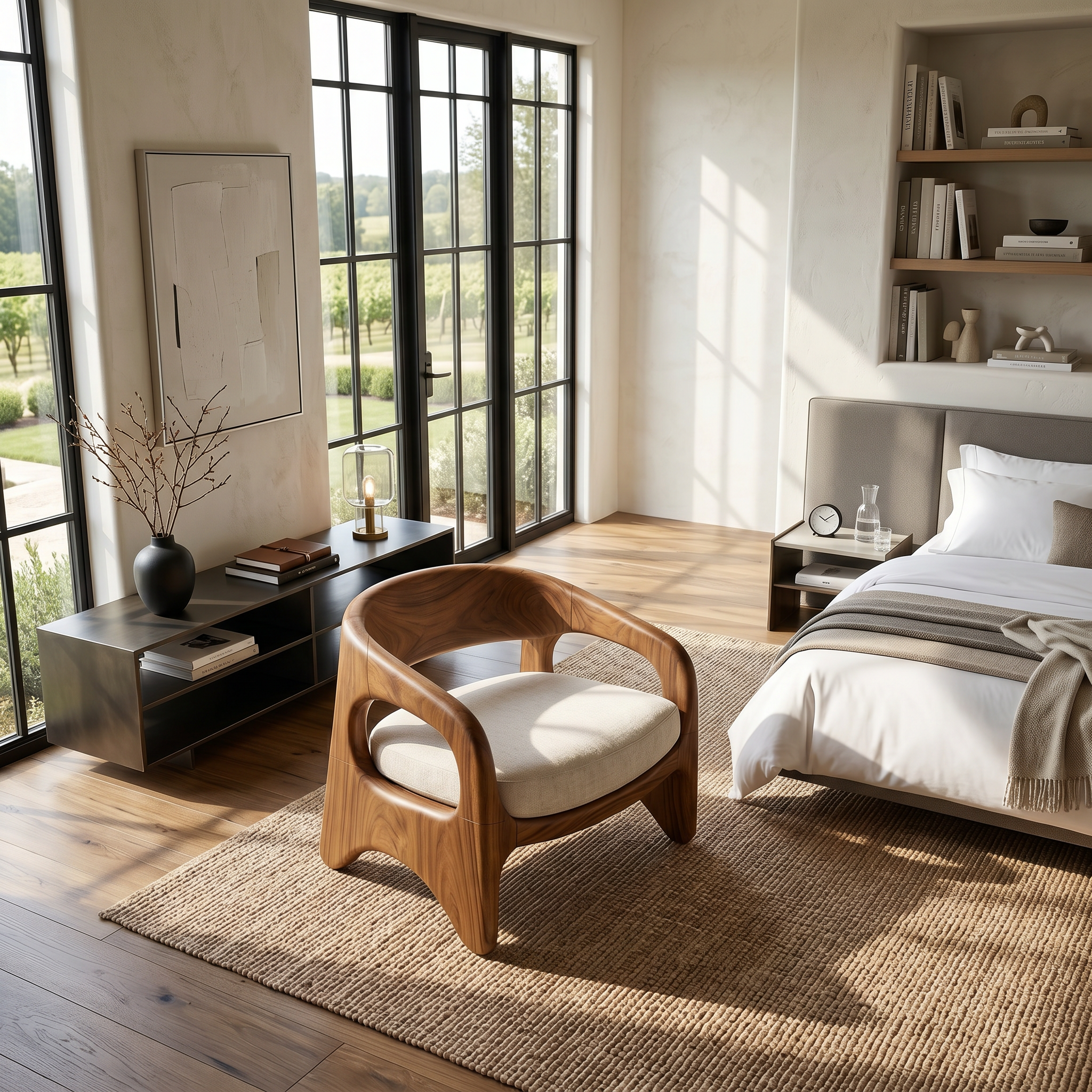 Coastal Contemporary Accent Chair Ocean View Living Room SILDTTRCHR015