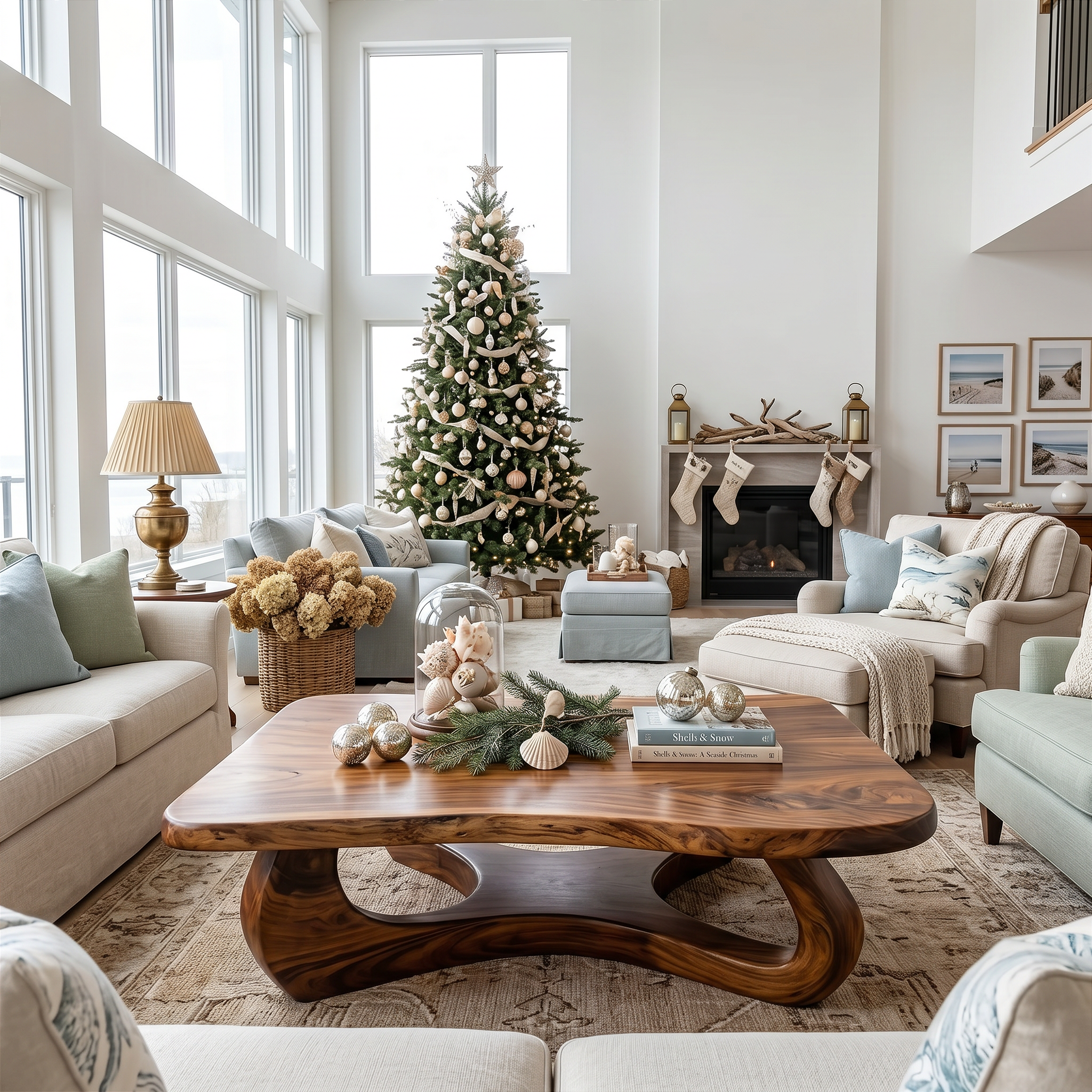 Rustic Wooden Live Edge Coffee Table For Holiday Home Furniture SILDTTRCCF017