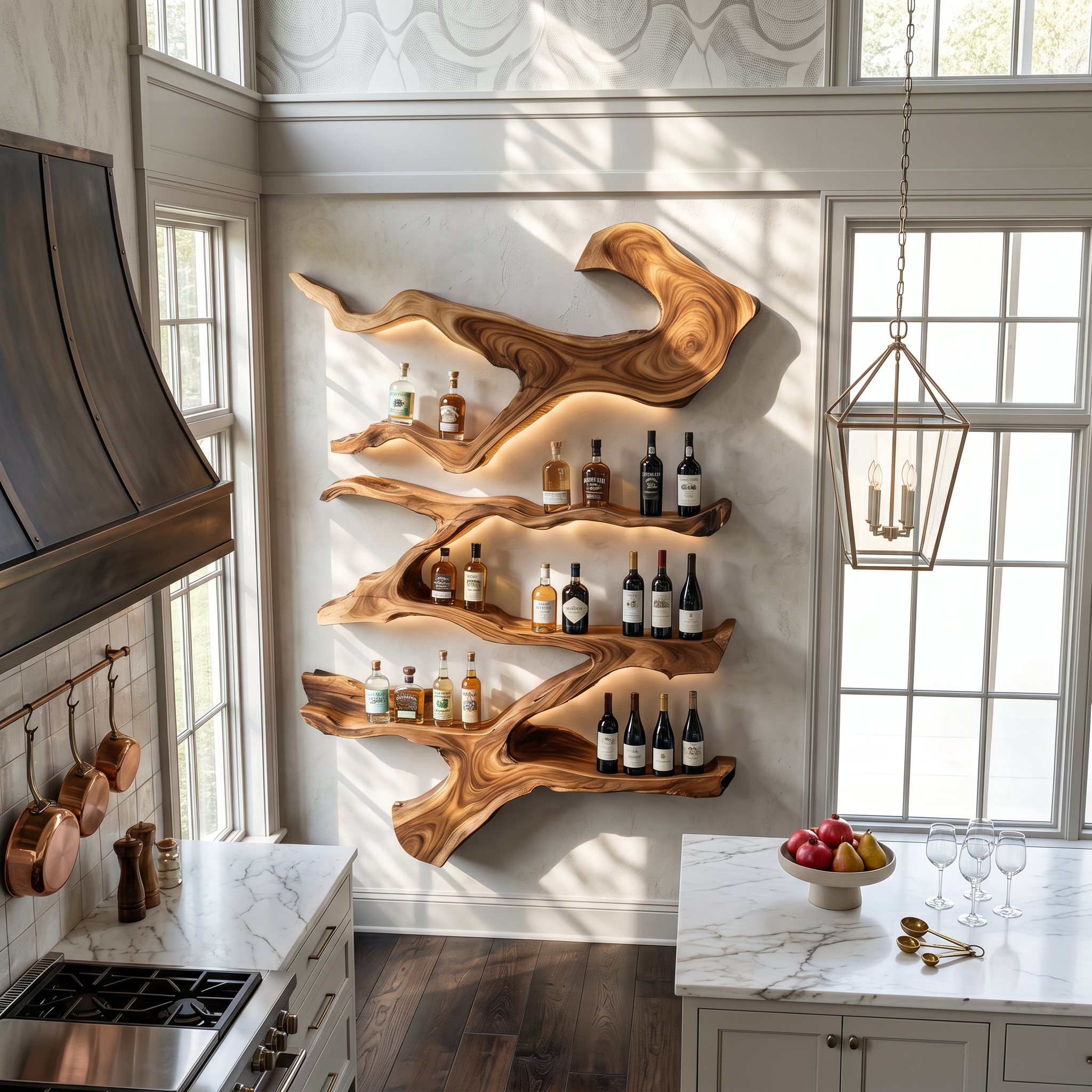 Farmhouse Wine Holder For Furniture Wine Rack Display SILDTTRWH024