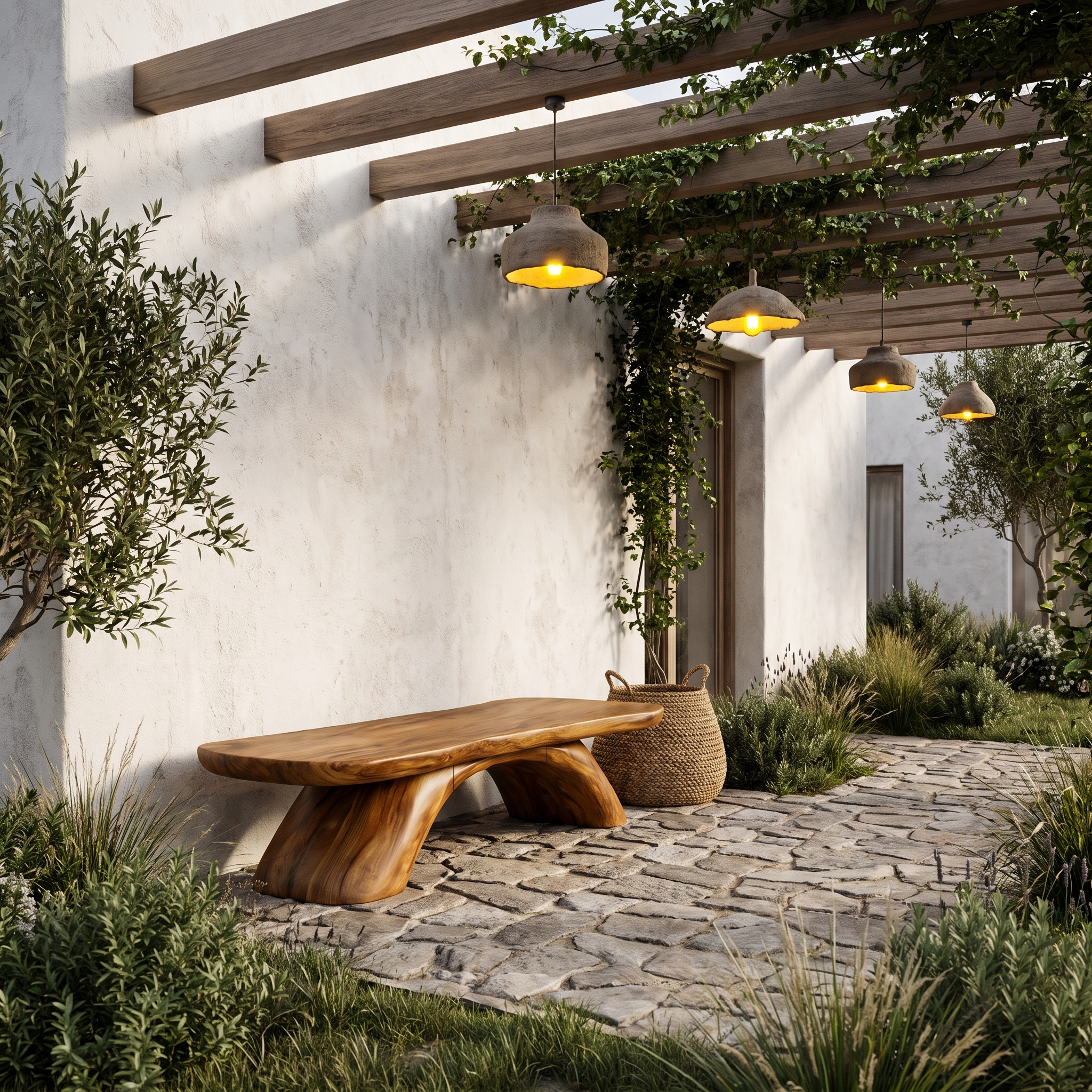 Organic Hallway Bench For Hallway And Foyer SINLHABEN137