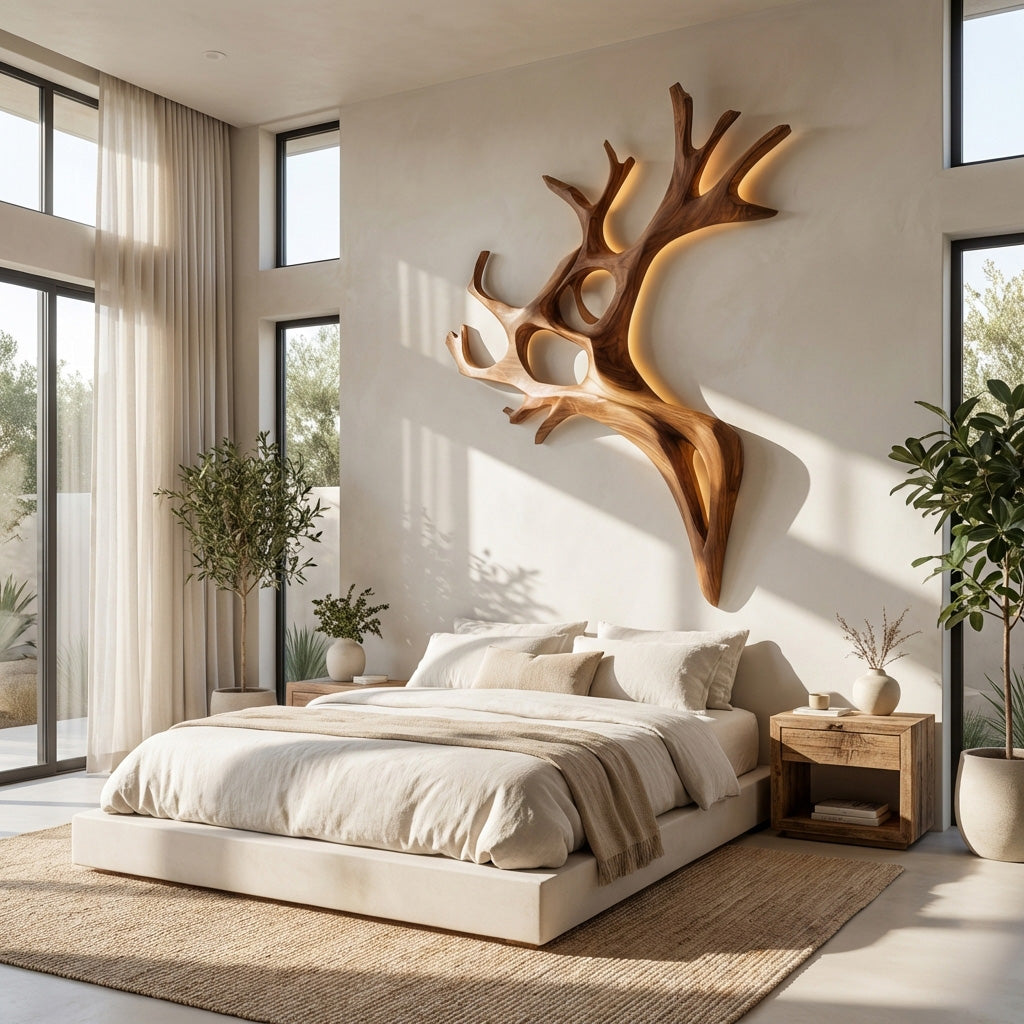 Artistic Wooden Wall Light For Home Decor RTTHHNLAM060