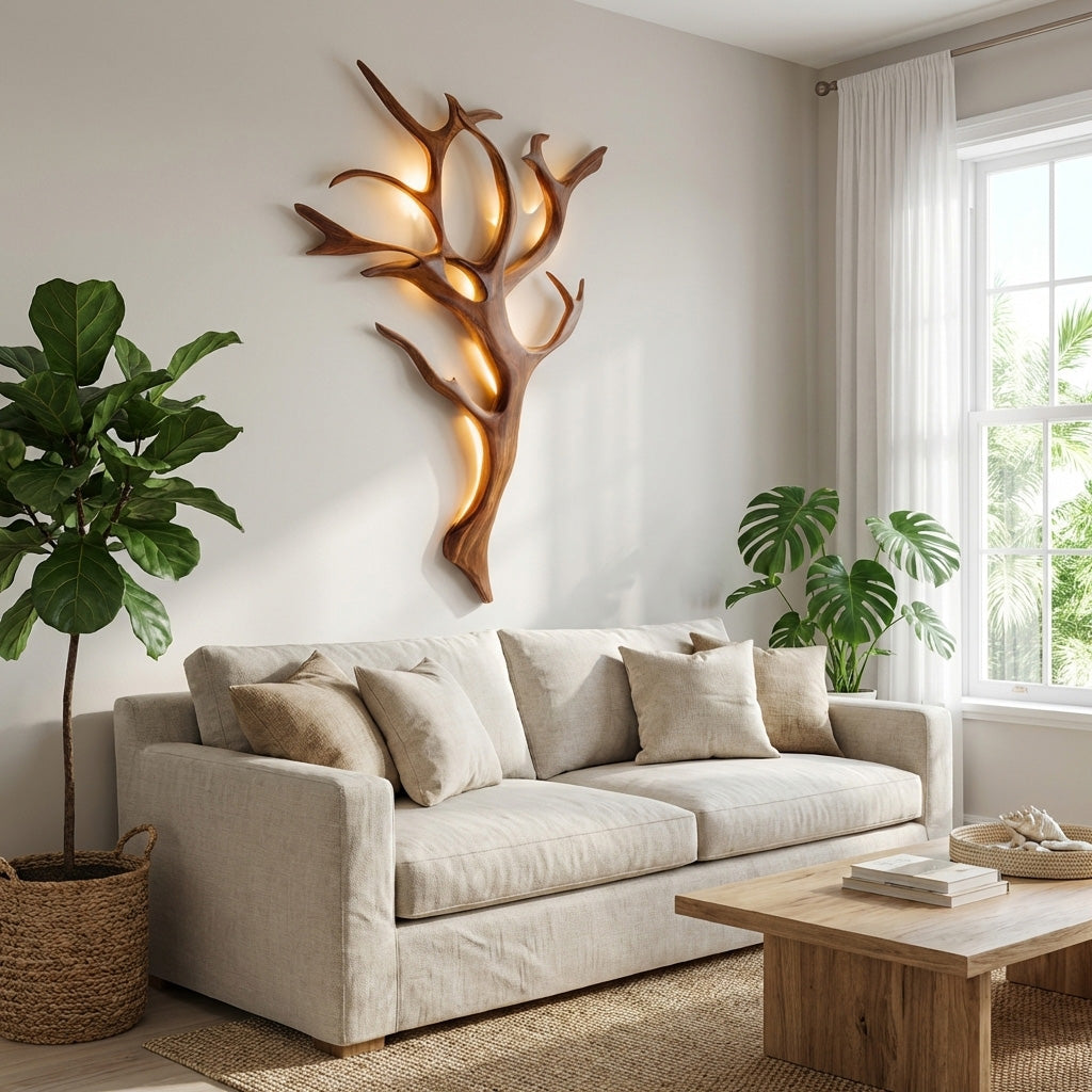 Handcrafted Branch Wall Lamp For Wall Decor RTTHHNLAM061