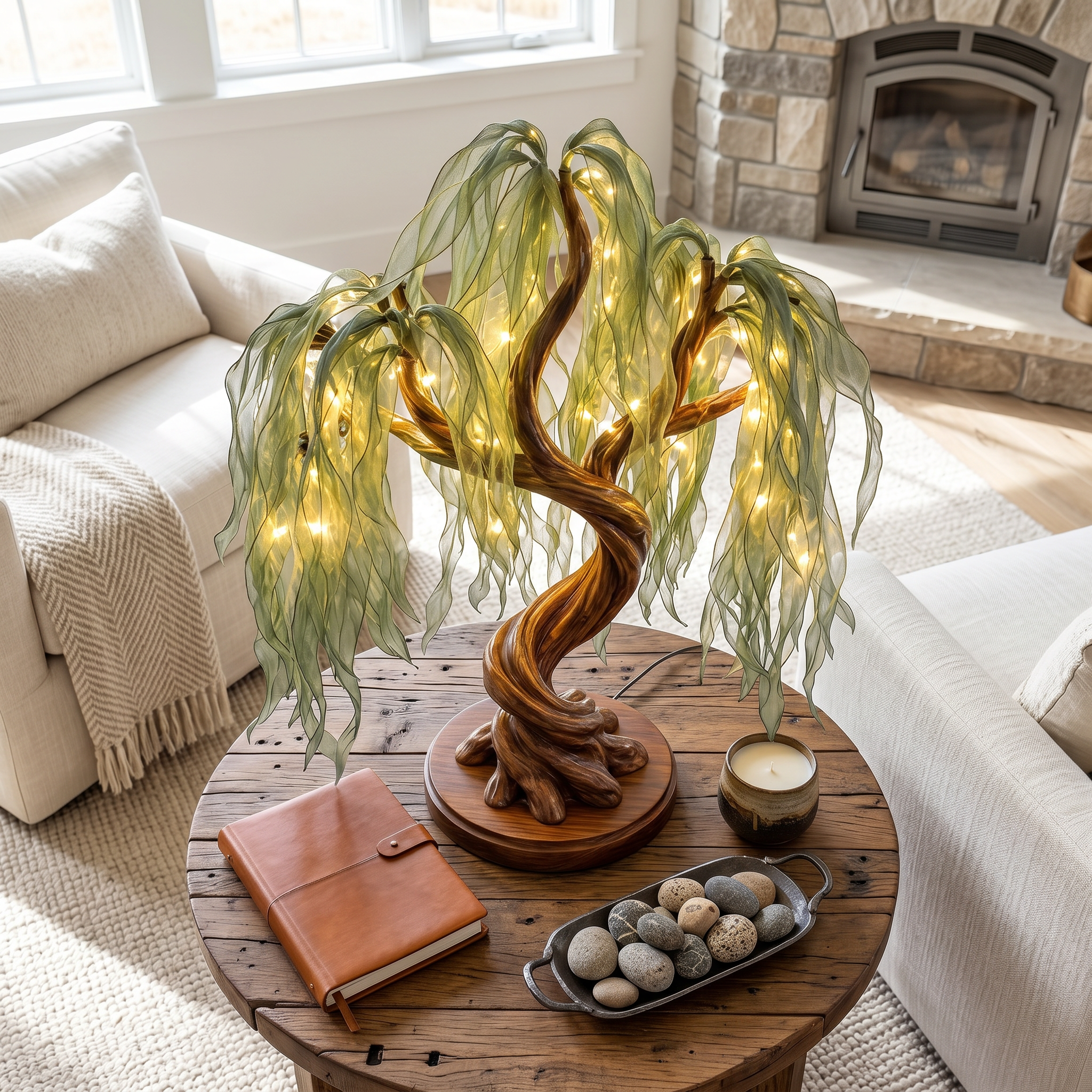 Boho Fairy Light Tree Lamp For Bedroom Decor SINLSATL014