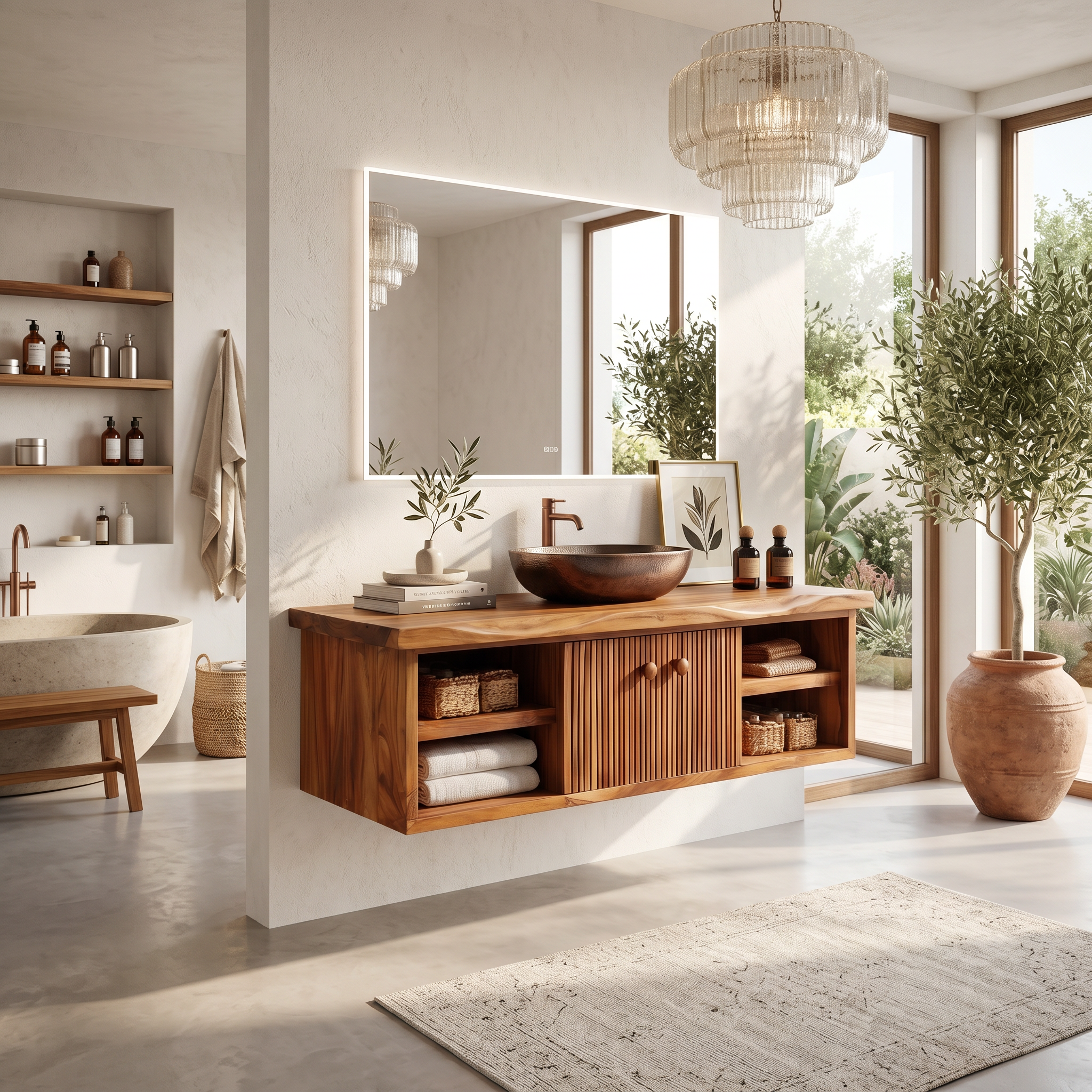 Minimalist Vanity Cabinet Bright Modern Bathroom SILDTTRBRV193