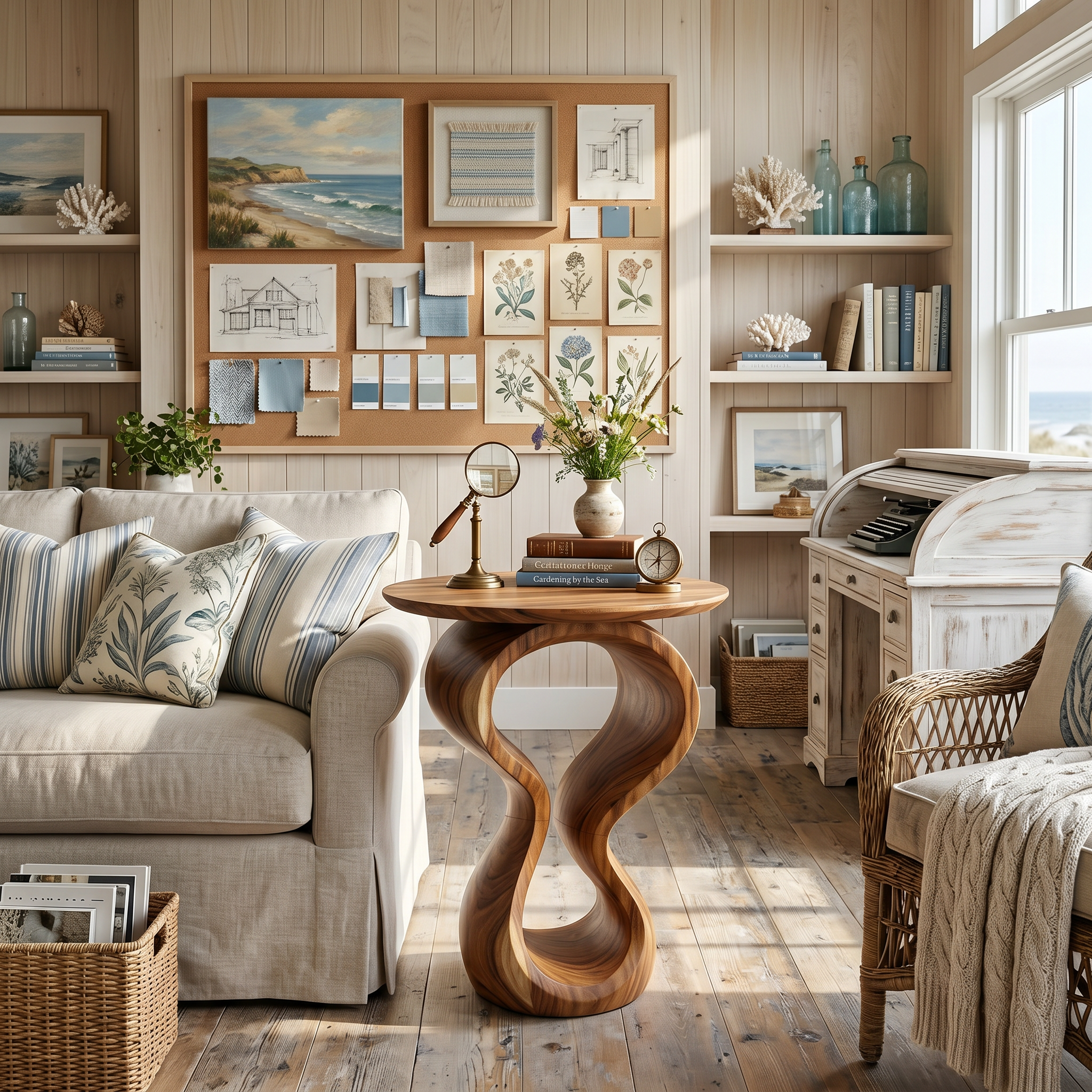 Organic Twisted End Table Villa Living Room SILDTTRSTA040