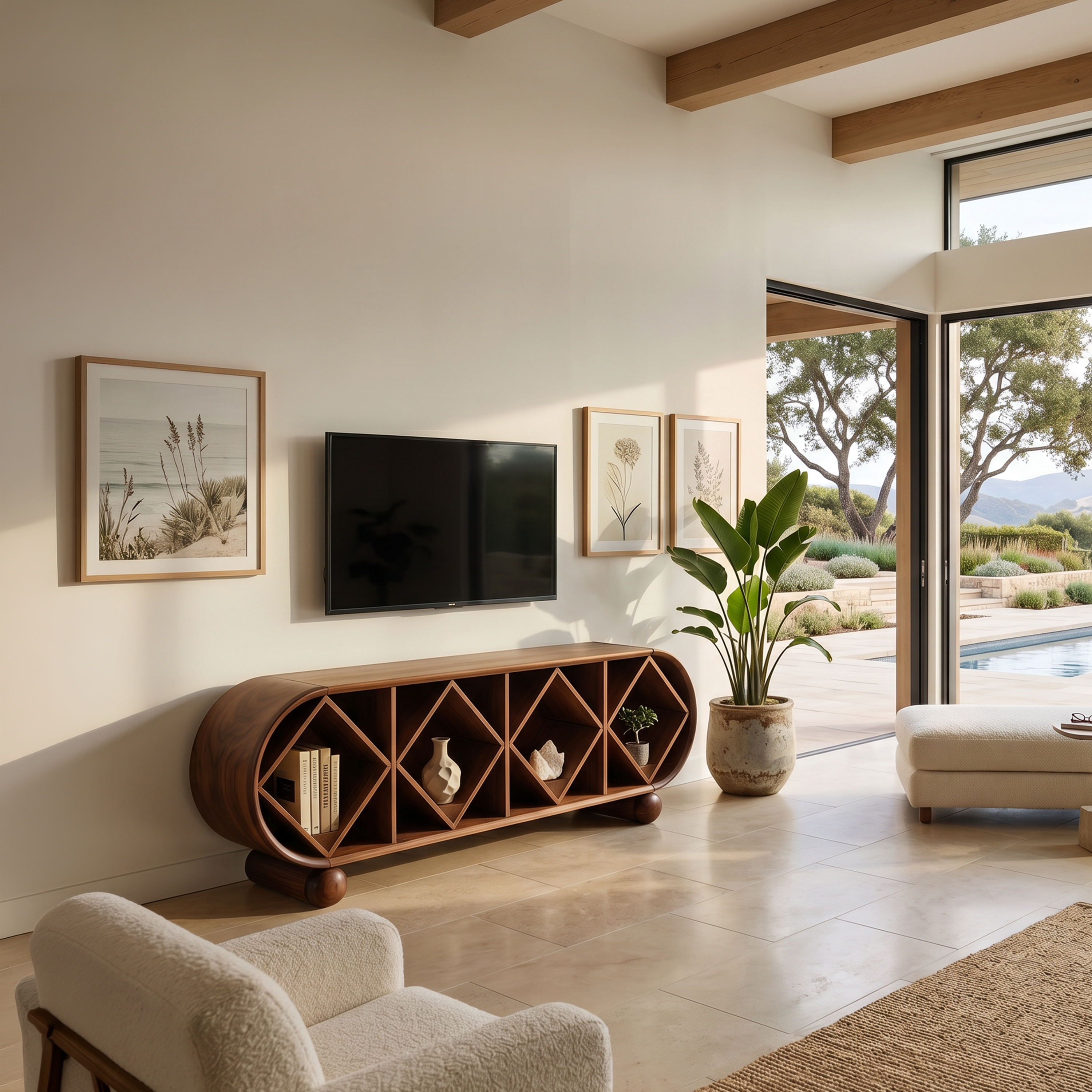 Contemporary Linear TV Console For Modern Living Space SILDTTNTVC149