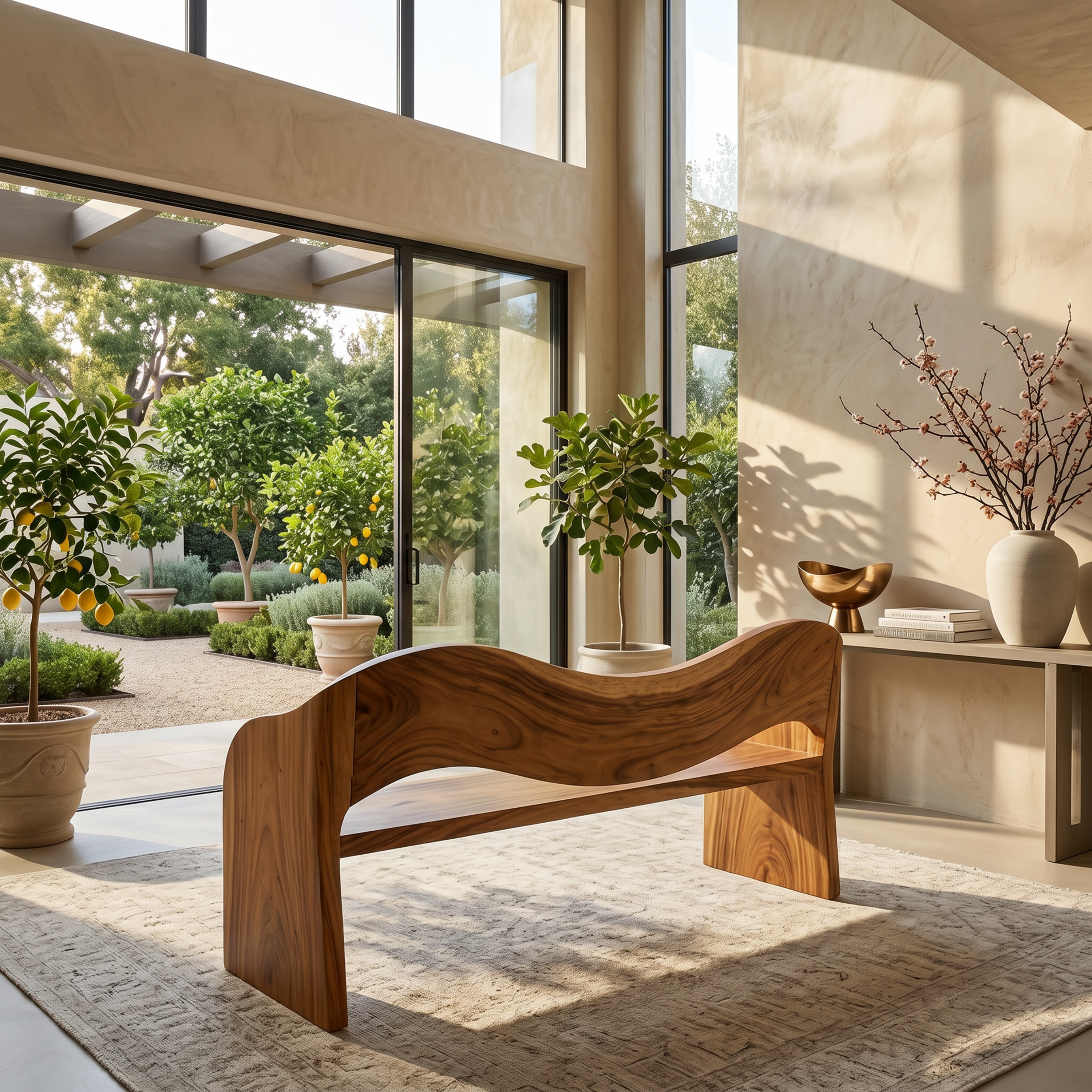 Contemporary Accent Bench Modern Residence SILDTTRBEN057