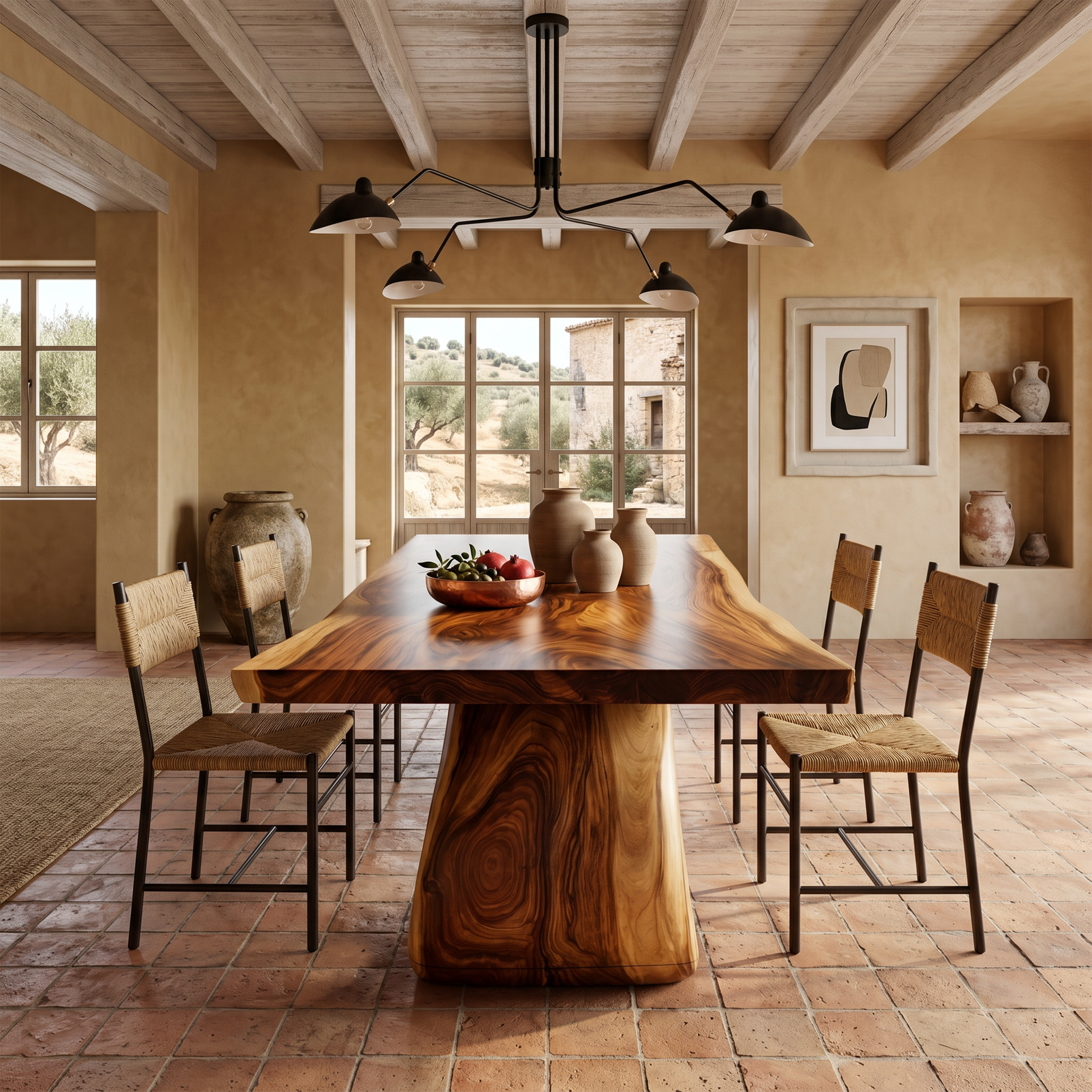Scandinavian Irregular Dining Table For Everyday Dining Area SILDTTNDN032