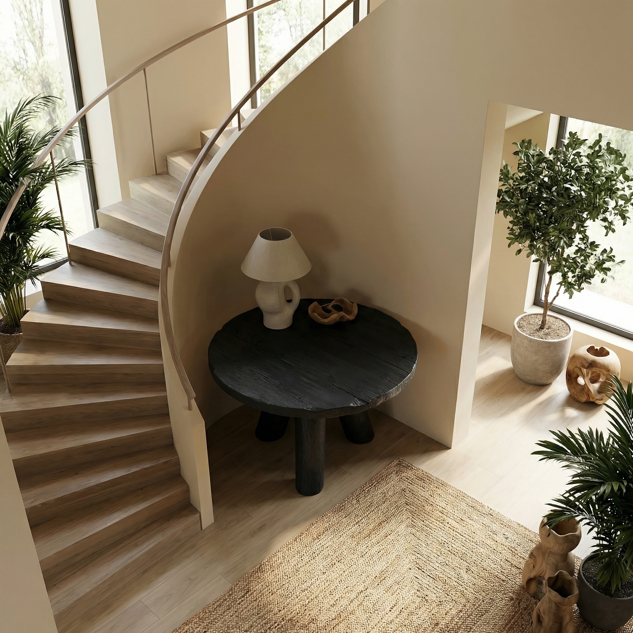 Rustic Foyer Table For Entryway And Living Room SINLSAFT017