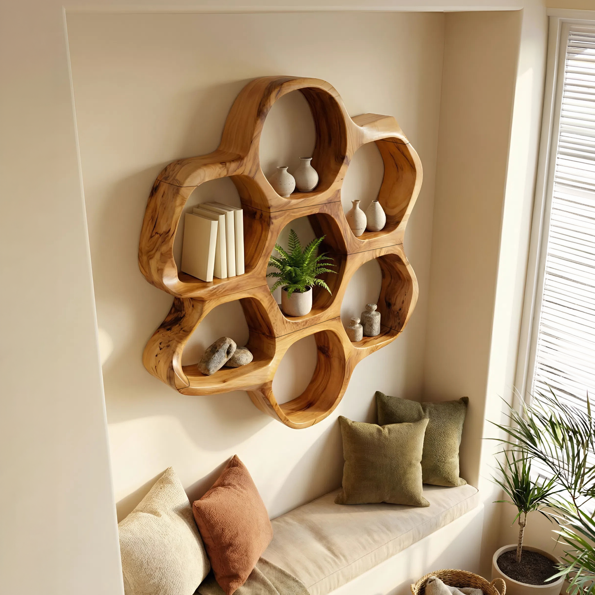 Mid Century Wall Shelf For Hallway Entryway Use SILDTTNWMS037