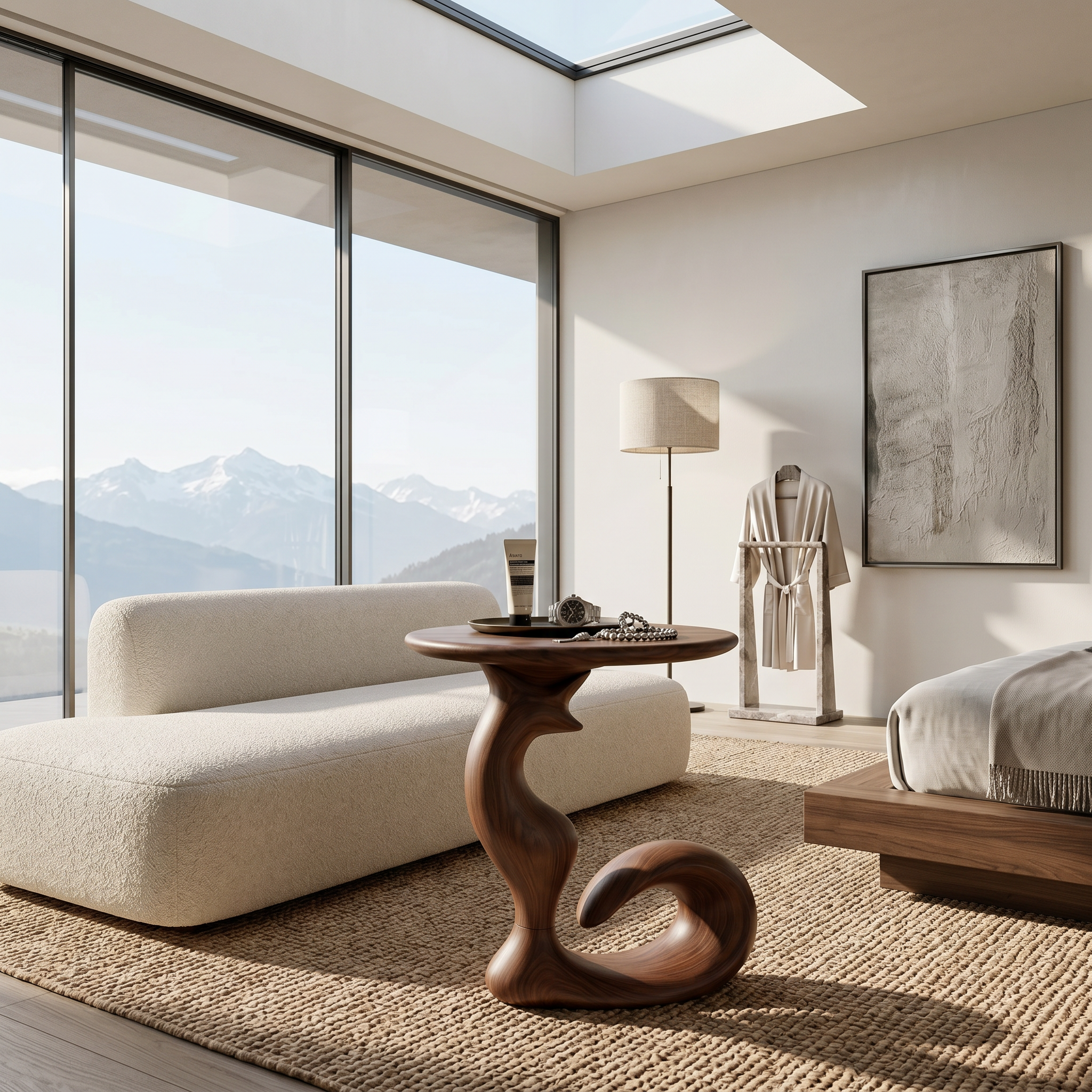 Organic Sculptural Side Table Luxury Living Room SILDTTRSTA016