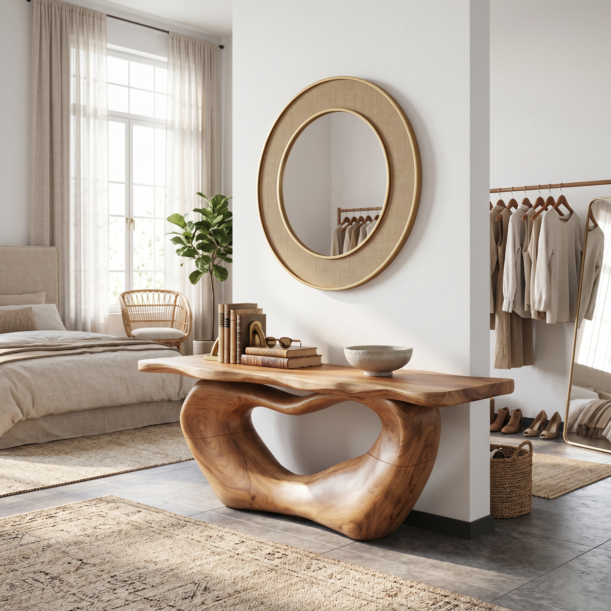 Farmhouse Live Edge Desk Entryway SILDTTRCS234