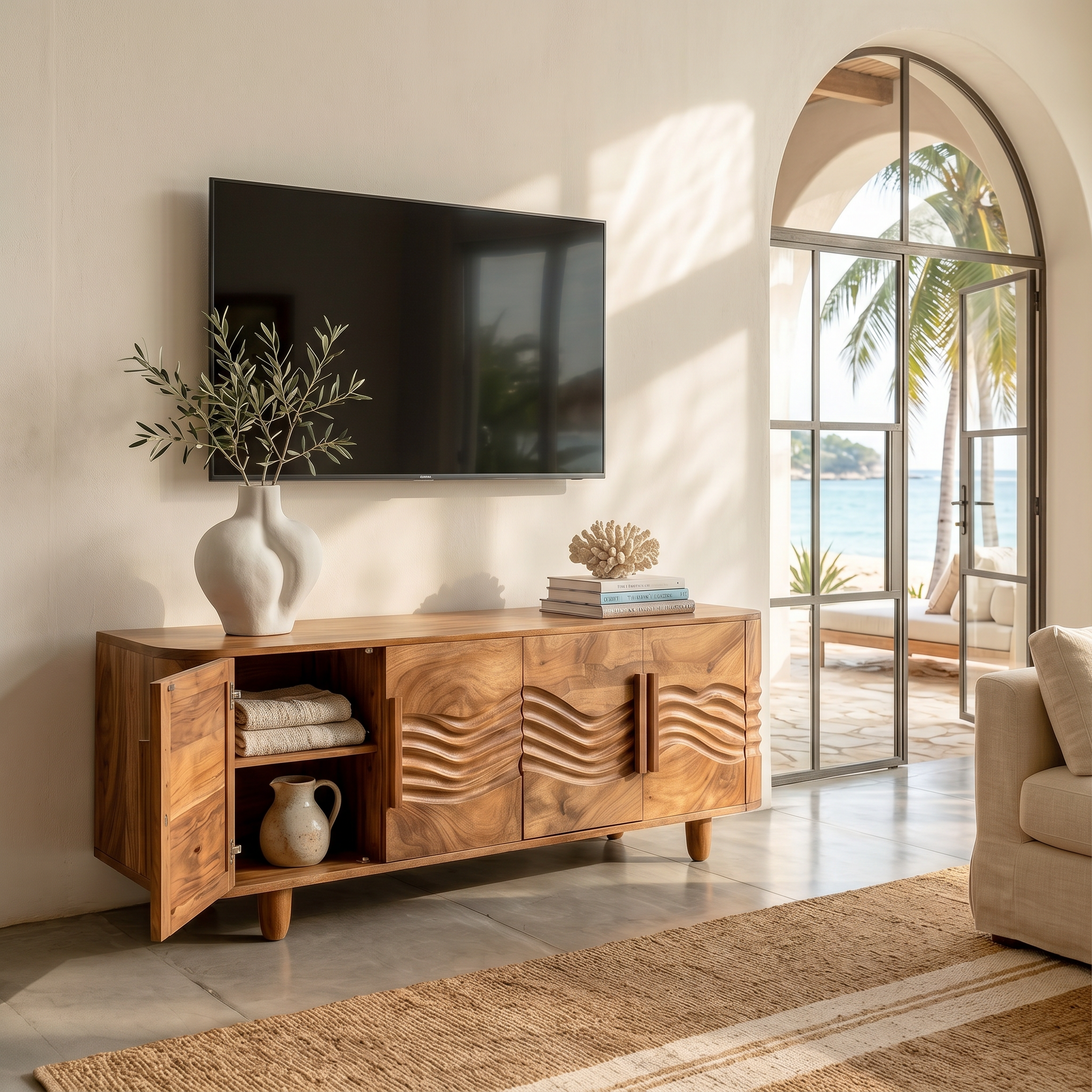 Minimalist Floating TV Cabinet For Elegant Apartment SILDTTRTVC072