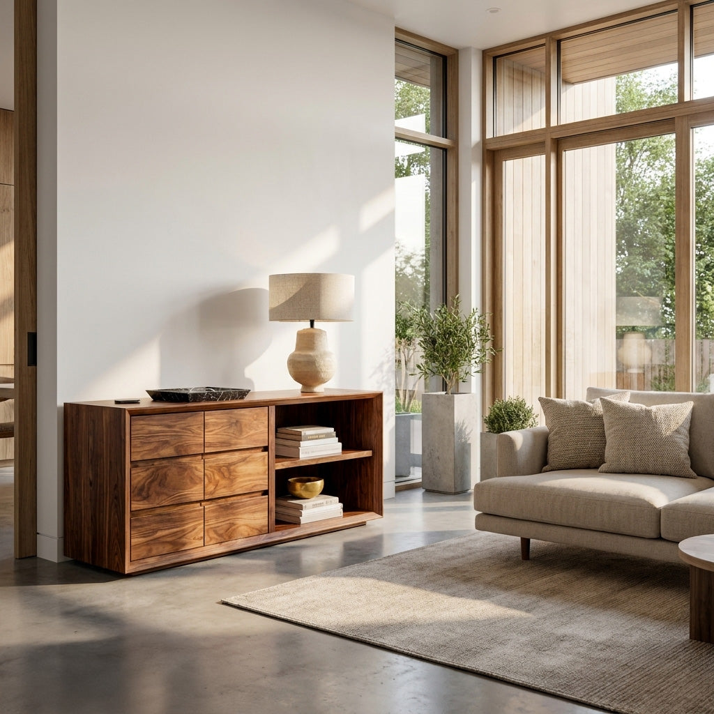 Wooden Console Table With Shelf And Drawer For Modern Home RTTHHNCS031