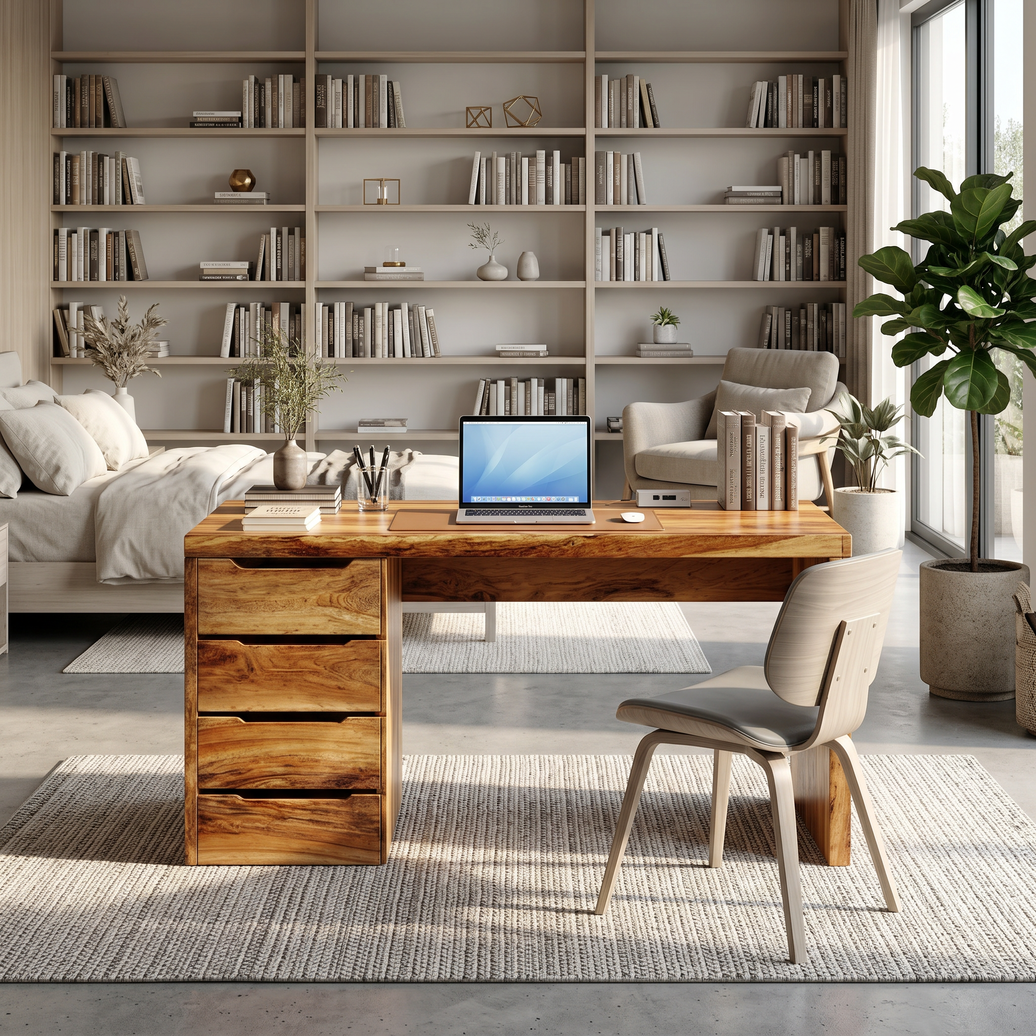 Minimalist Work Desk With Metal X Legs For Studio Room SILDTTRDE015