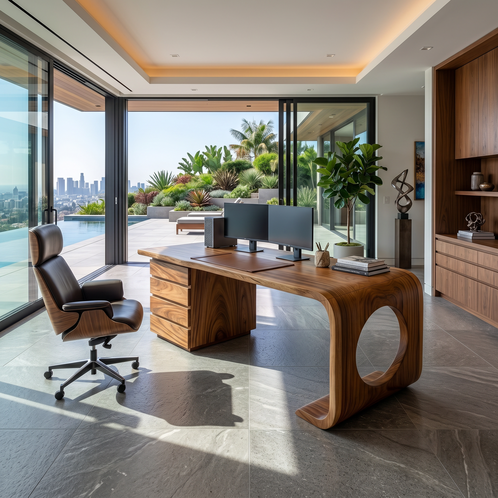 Contemporary Executive Desk Garden Office SILDTTRDE029