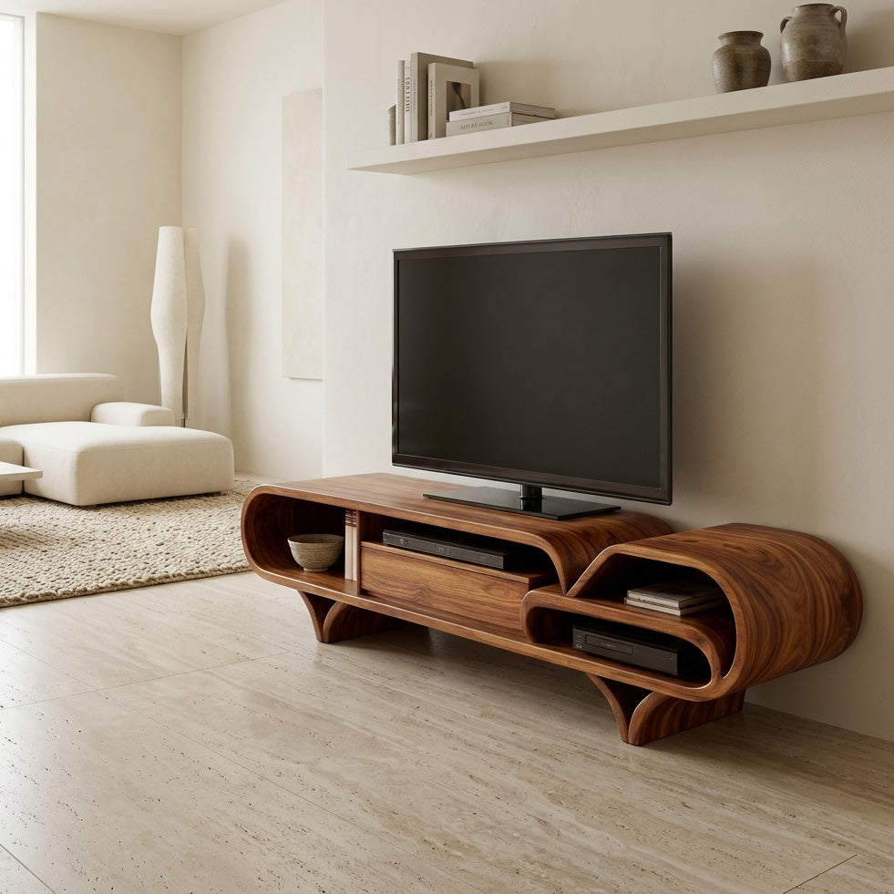 Mediterranean Modern Wooden TV Stand For Living Room RTTHHNTVC110