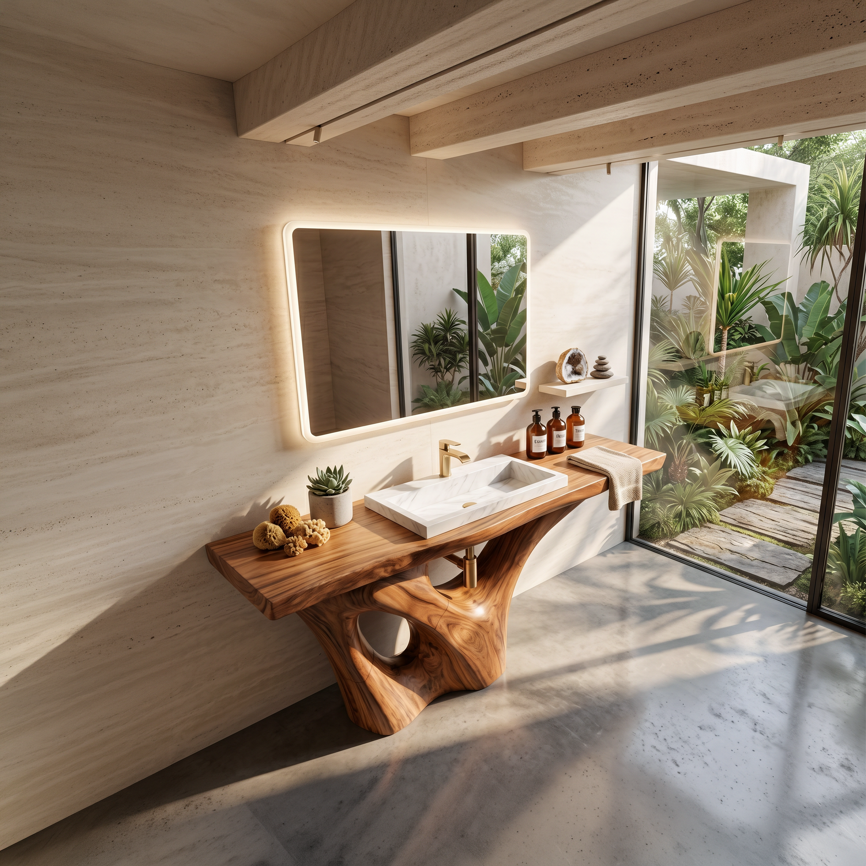 Rustic Solid Vanity For Timeless Bathroom Furniture SILDTTNBRV001