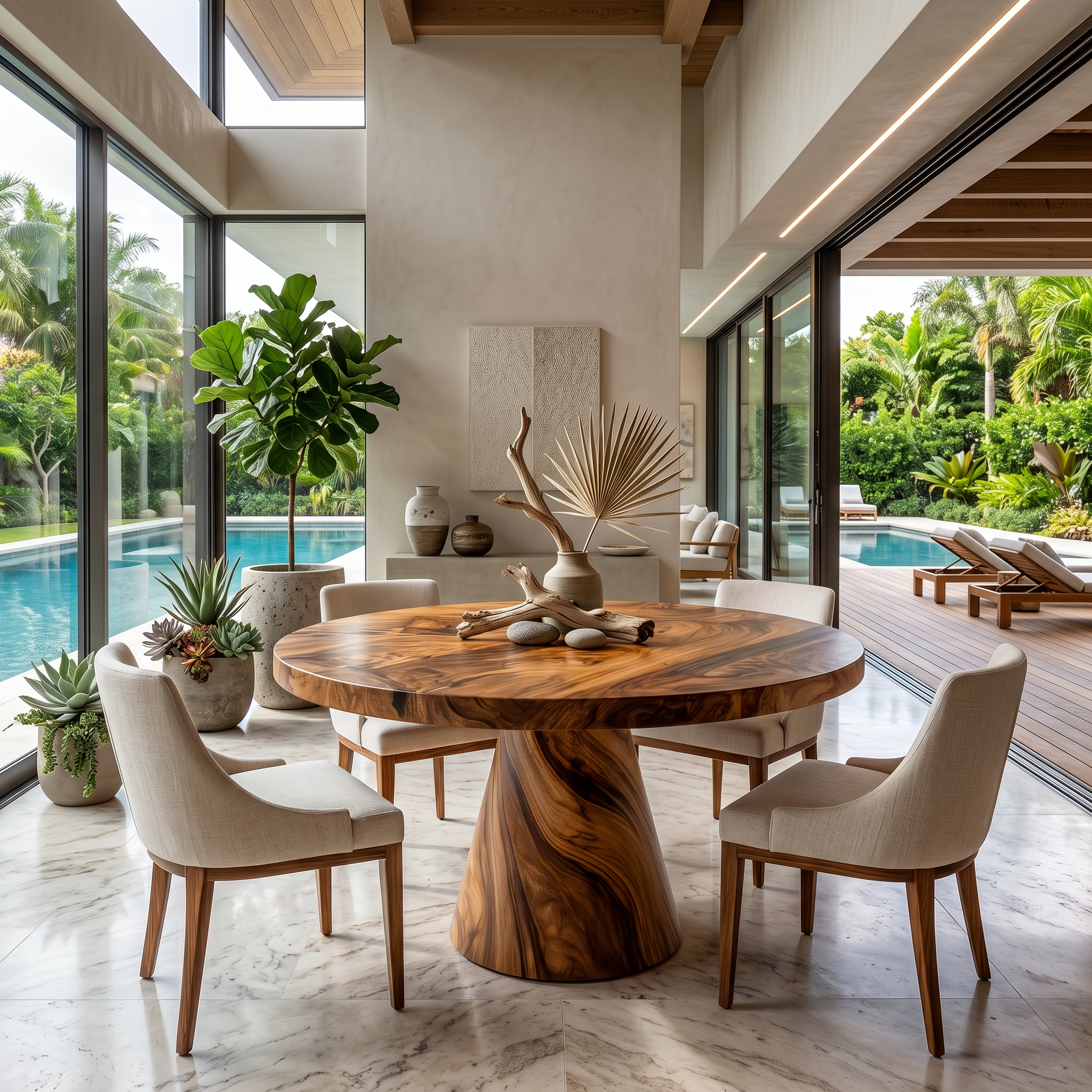 Luxury Round Center Table For Wine Dining Room SILDTTRDN081