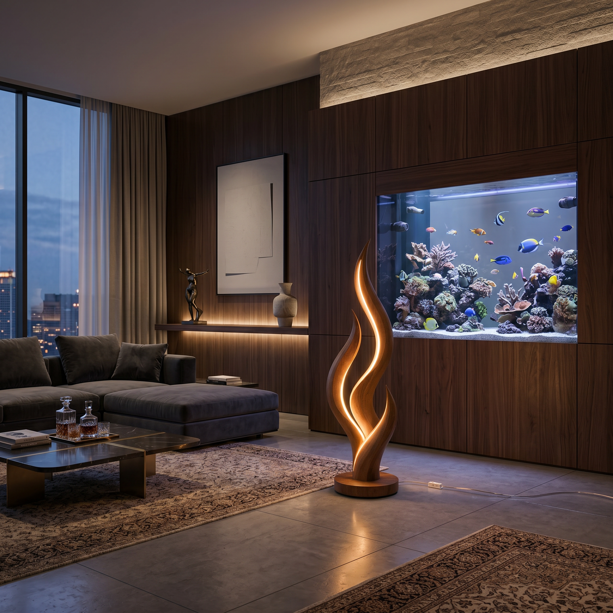 Modern Flow Curve Lamp For Bedroom Corner SILDTTNLAM039