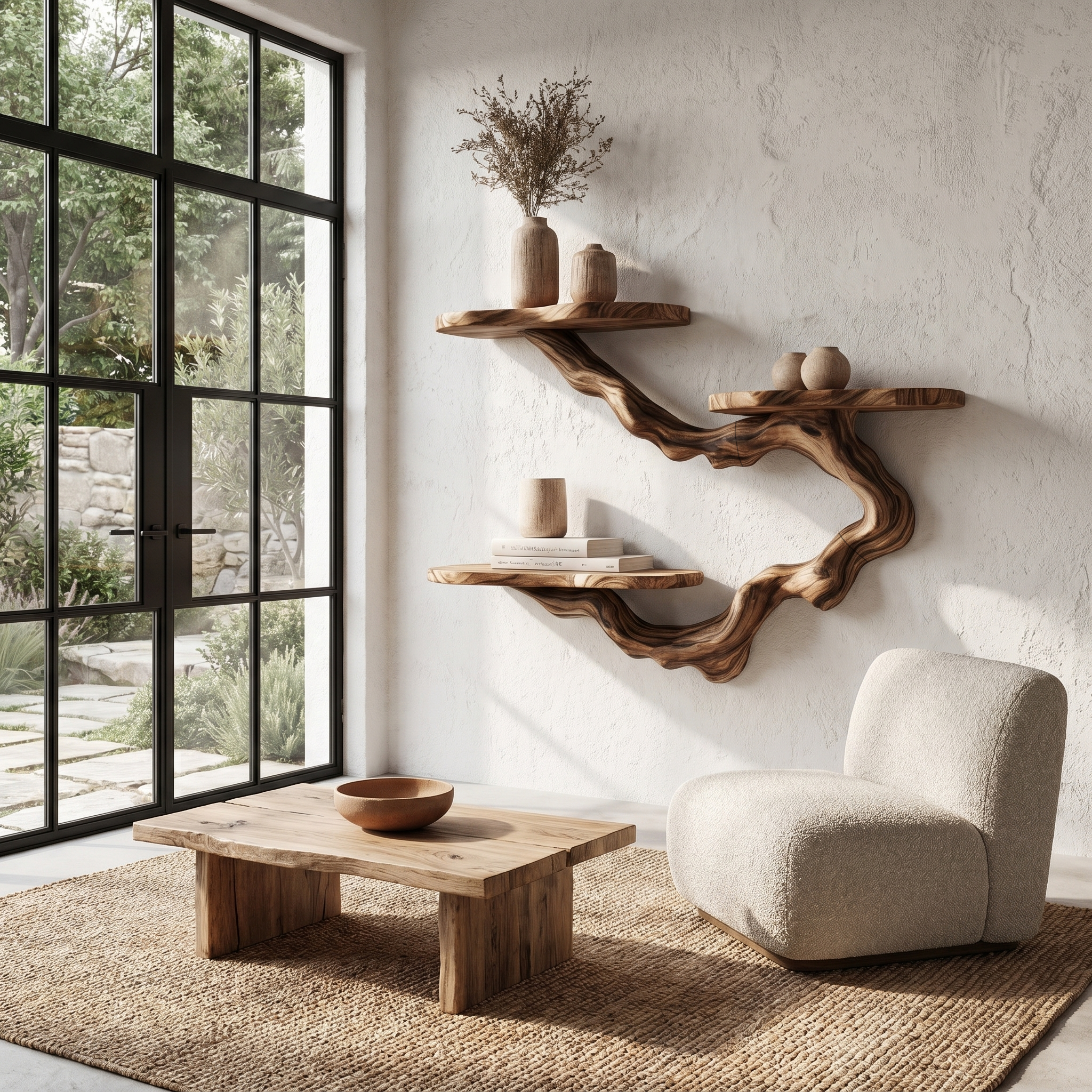 Rustic Floating Shelf With Display Storage For Living Room SINLHAFL551