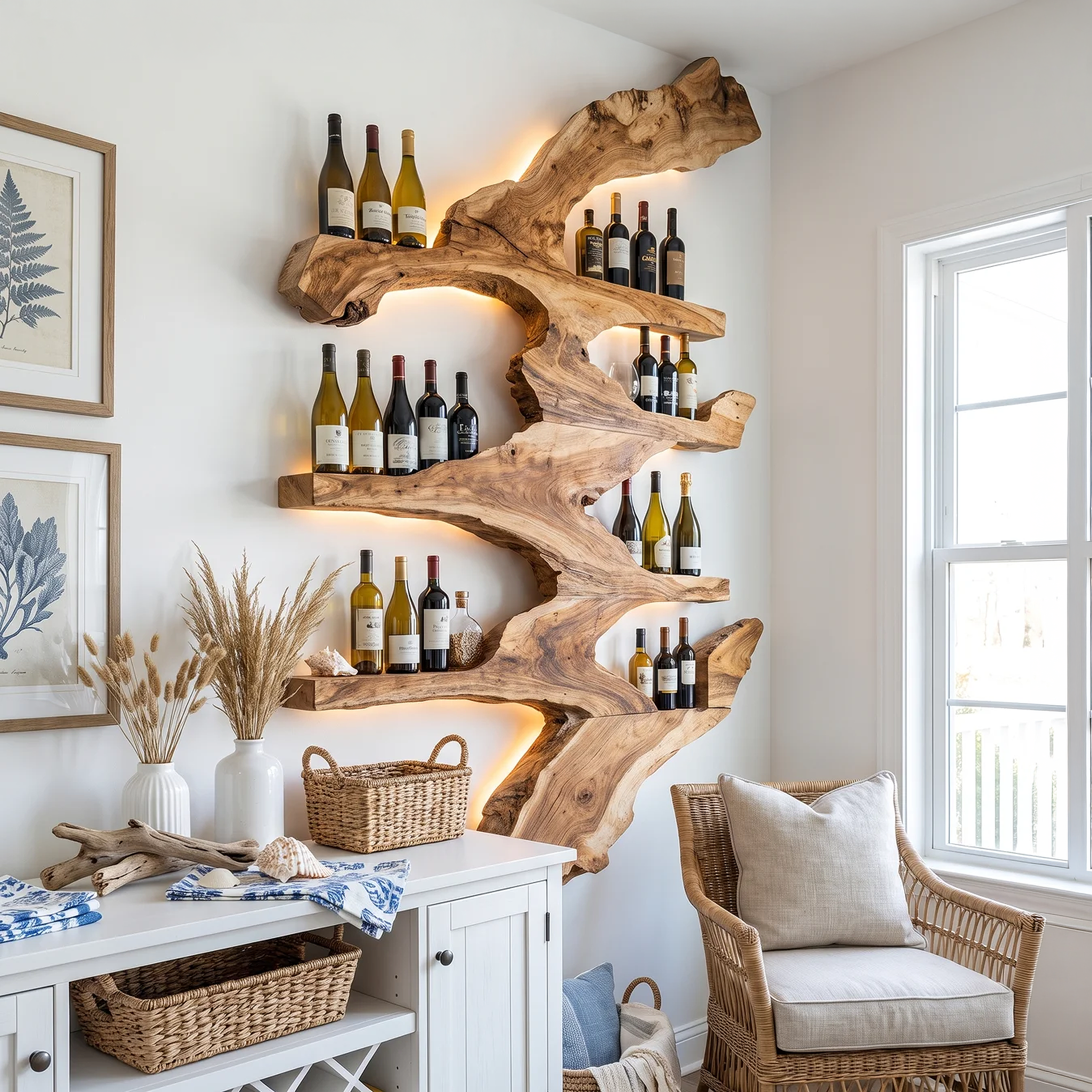 Handcrafted Wine Stand For Kitchen Wine Bottle Rack SILDTTRWH023
