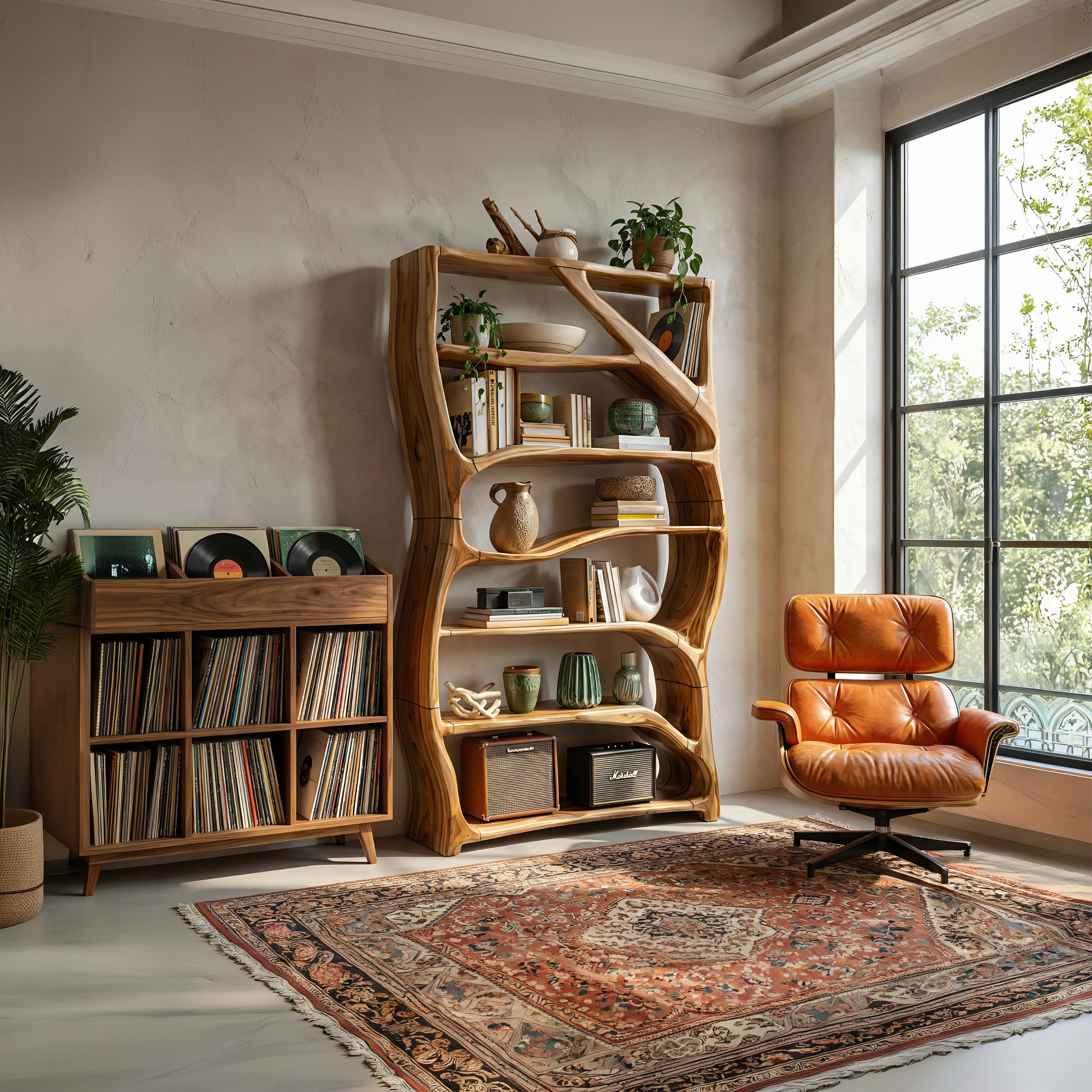 Minimalist Handcrafted Bookshelf Storage Organizer For Small Space SILDTTNBS009