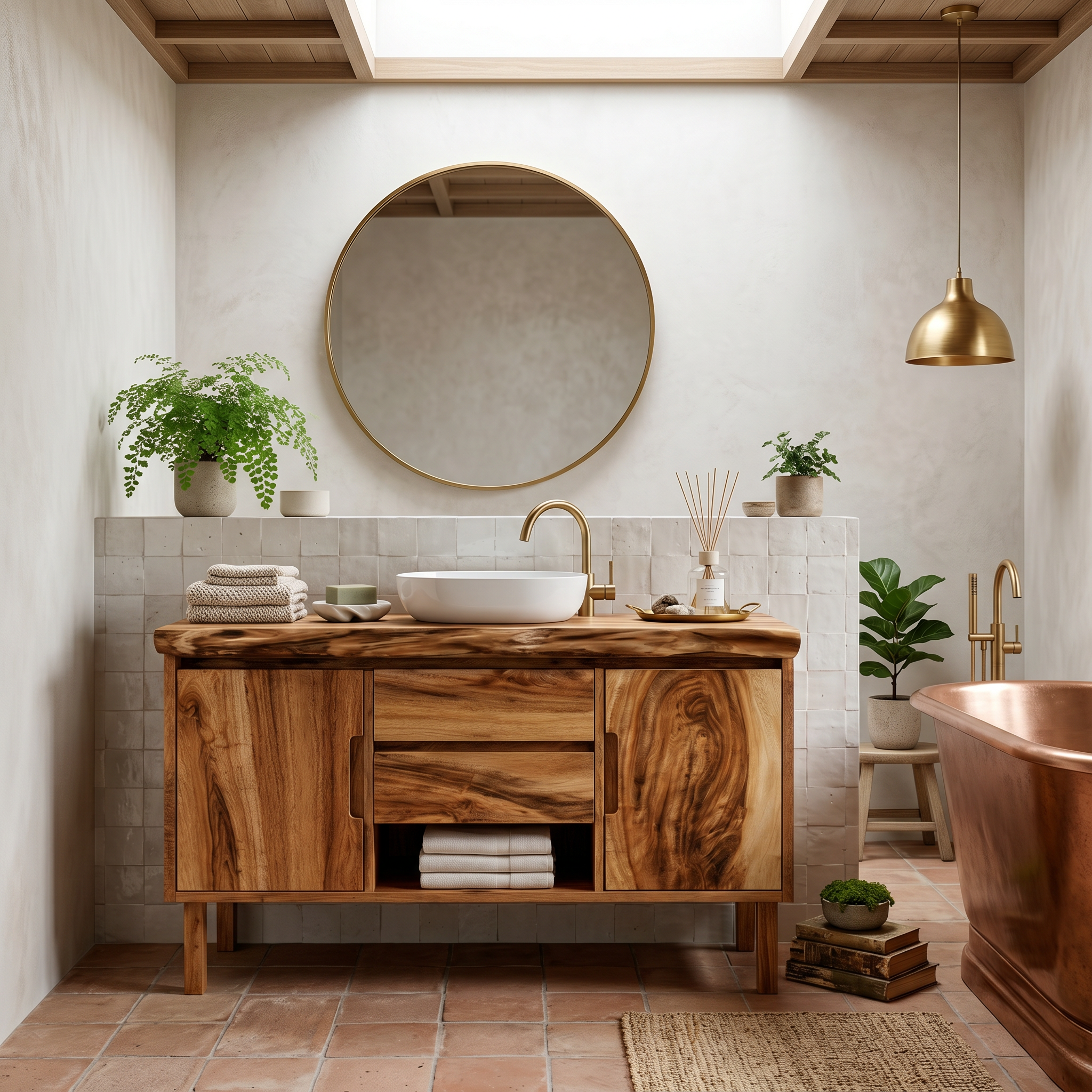 Modern Wood Bathroom Cabinet For Apartment Bath SILDTTRBRV168