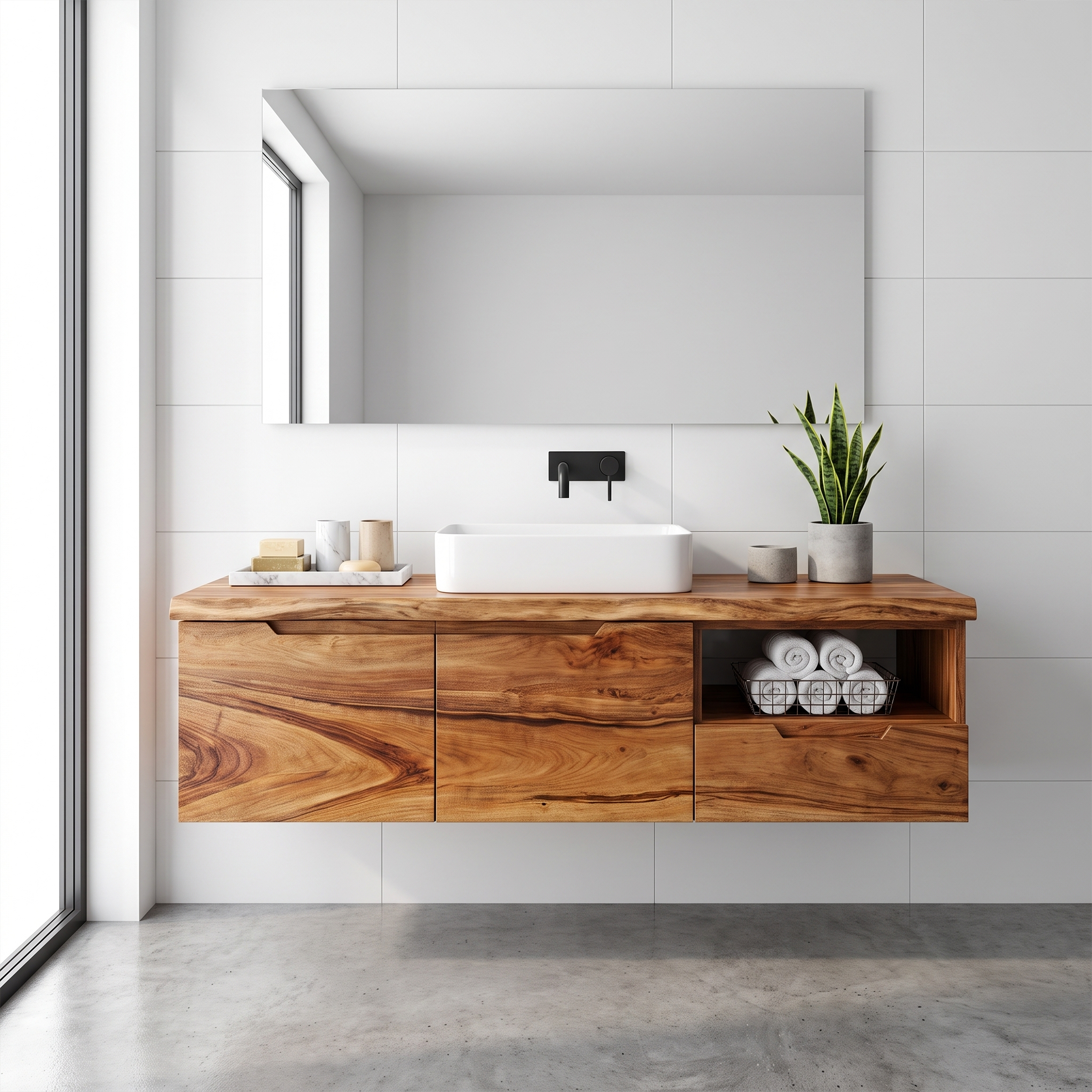 Luxury Wood Bathroom Vanity Coastal Beach House SILDTTRBRV201