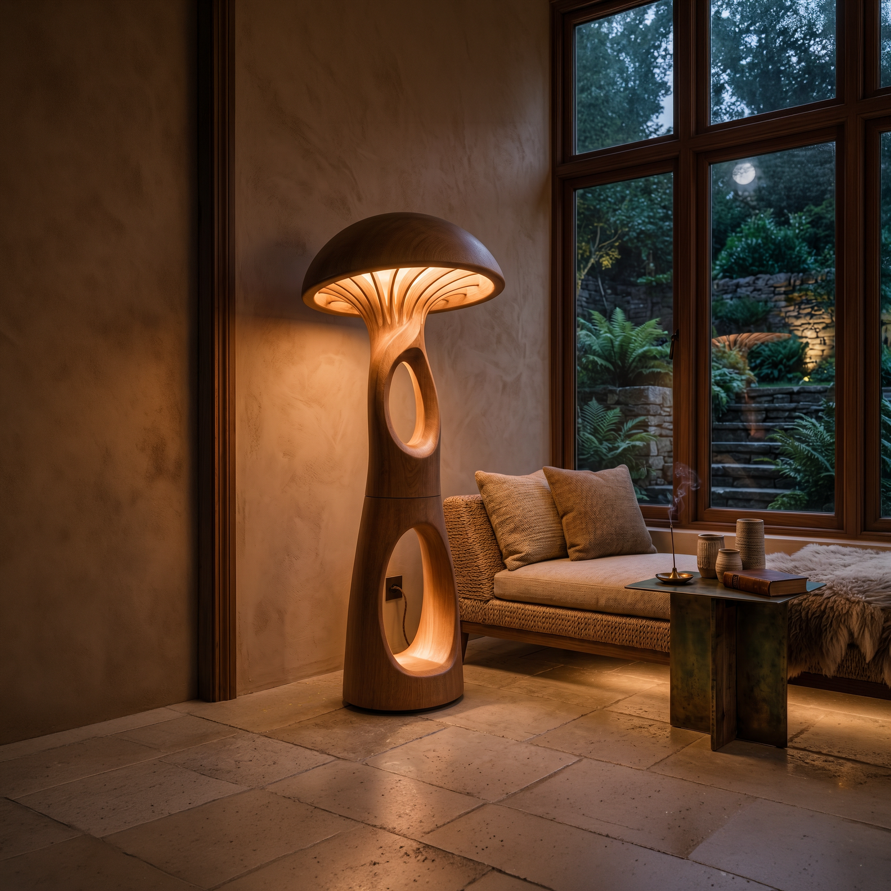 Mid Century Mushroom Floor Lamp For Cozy Corner SILDTTNLAM007