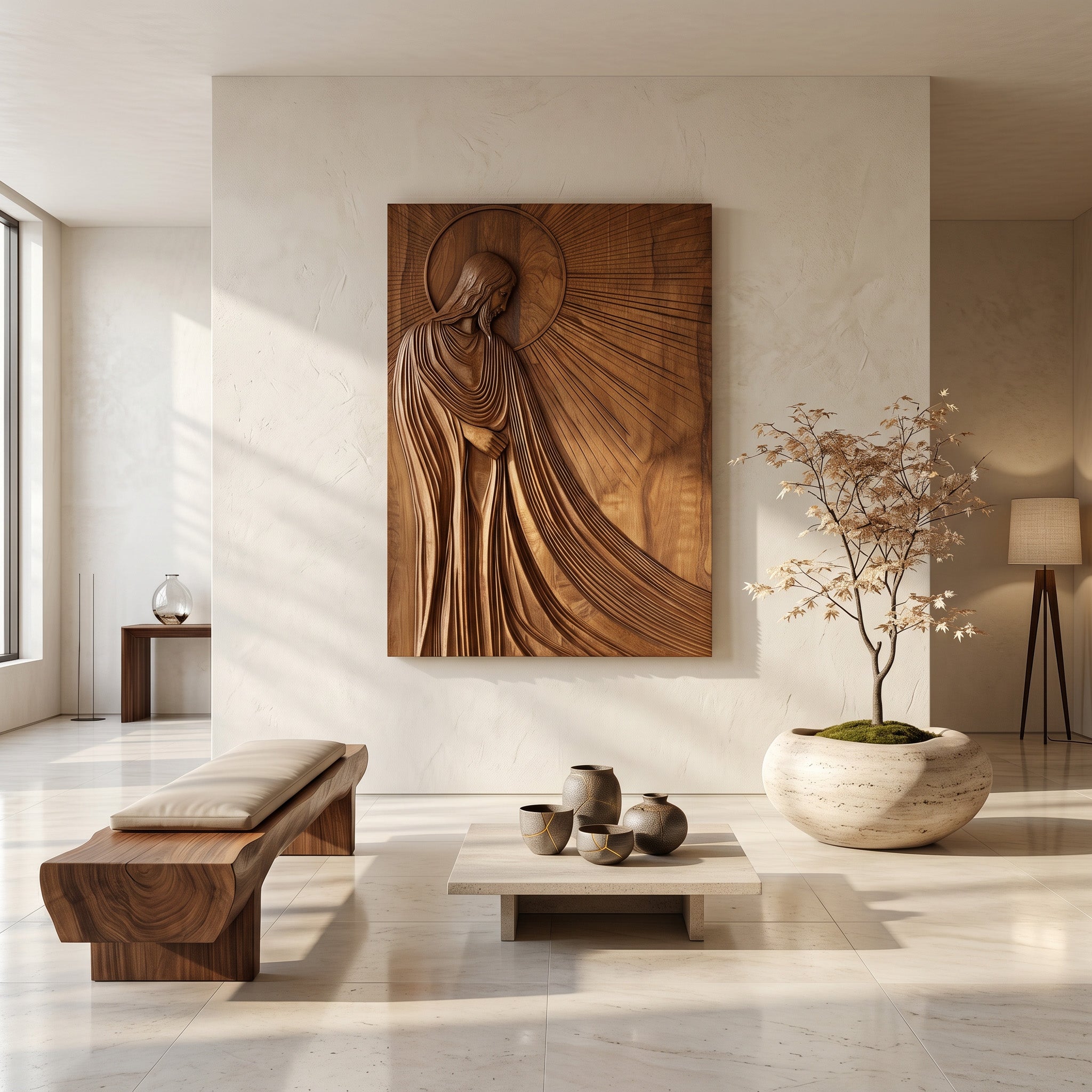 Contemporary Religious Wall Art For Living Room RTTHHNWA198