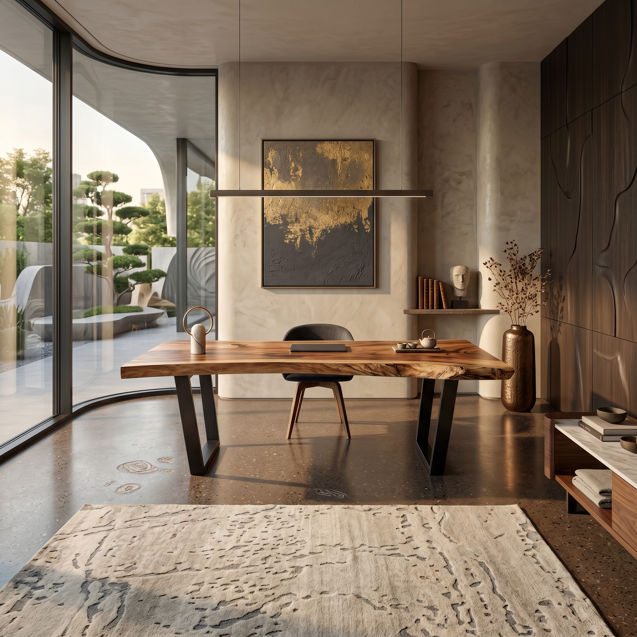 Modern Solid Wood Desk For Bedroom Furniture SILDTTNDE016