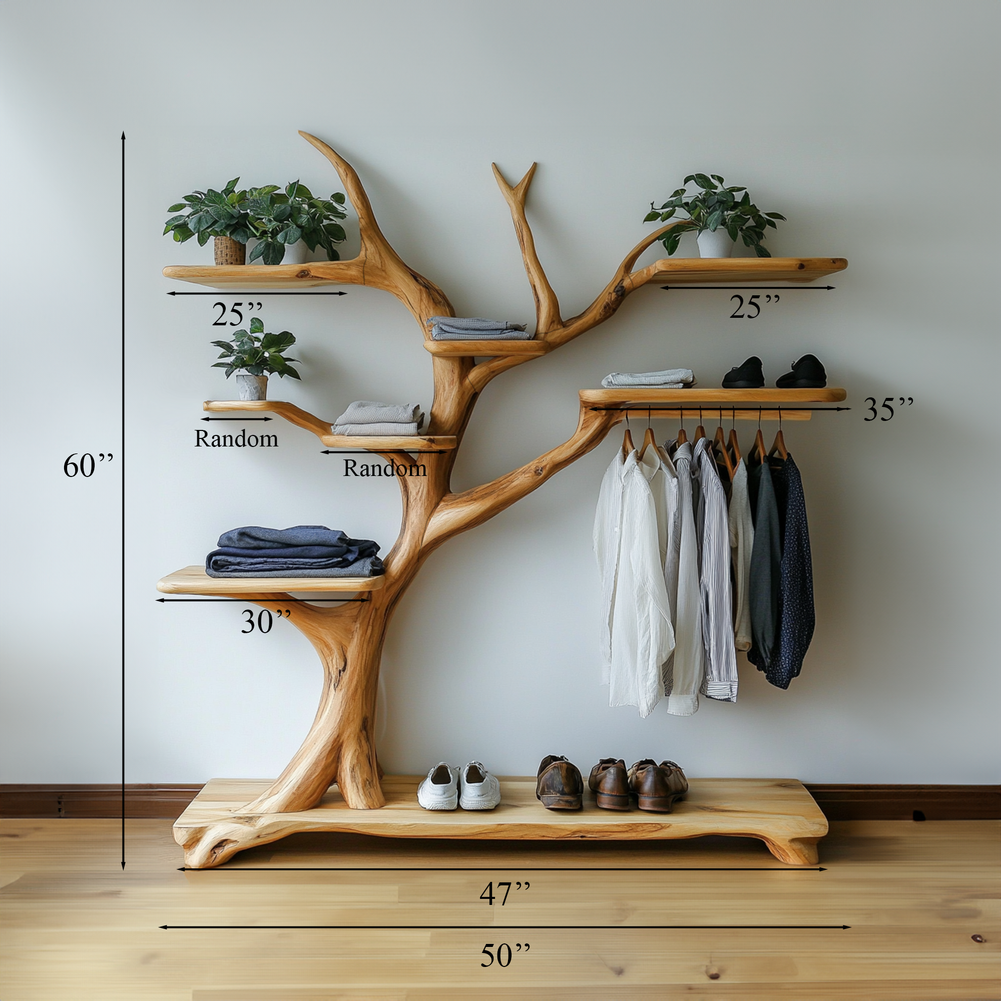Modern Coat Rack Standing Wall Mounted Coat Rack Wall Decor SINLTB093