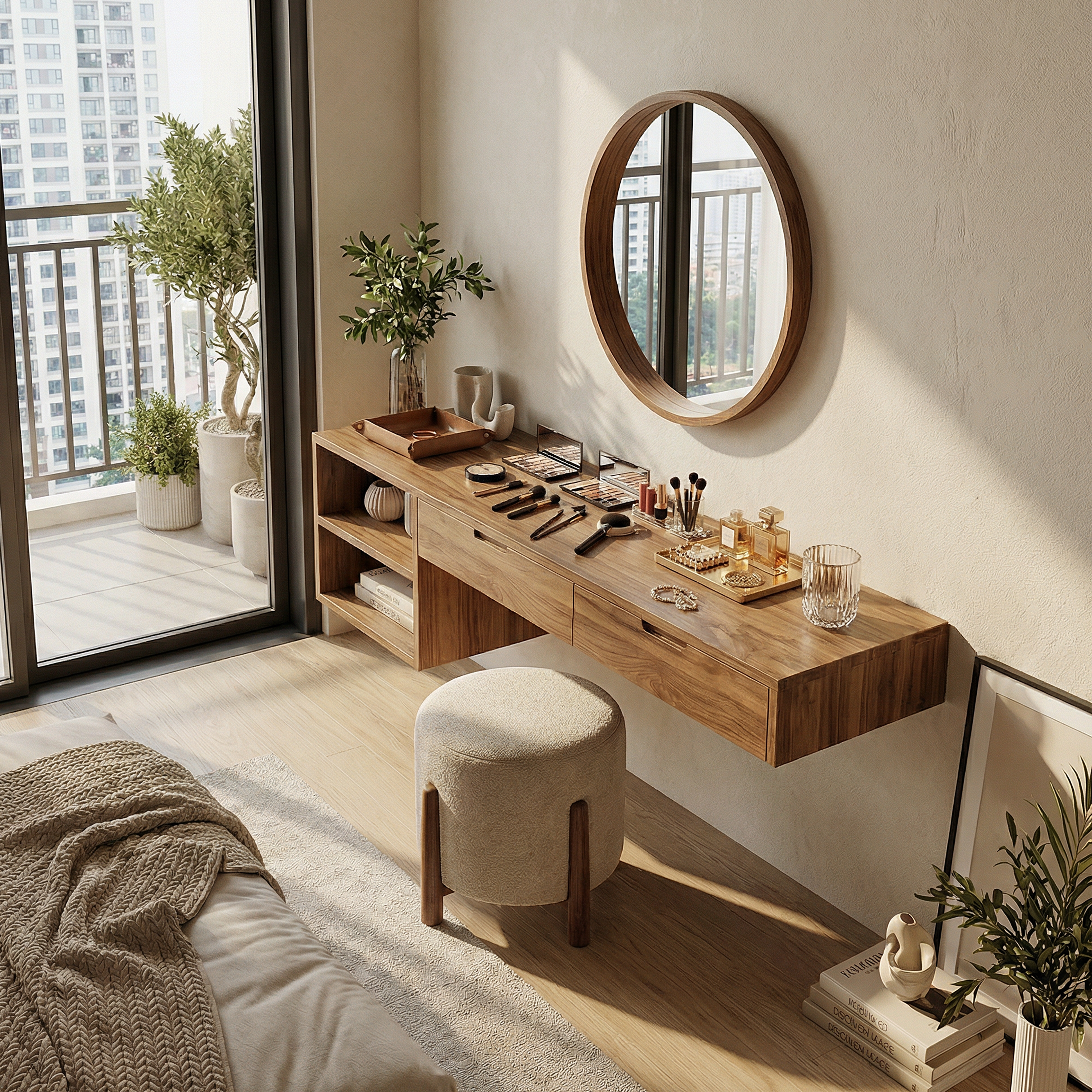 Organic Vanity Table Dressing Room Makeup Area Personal Space SILDTTRMV017