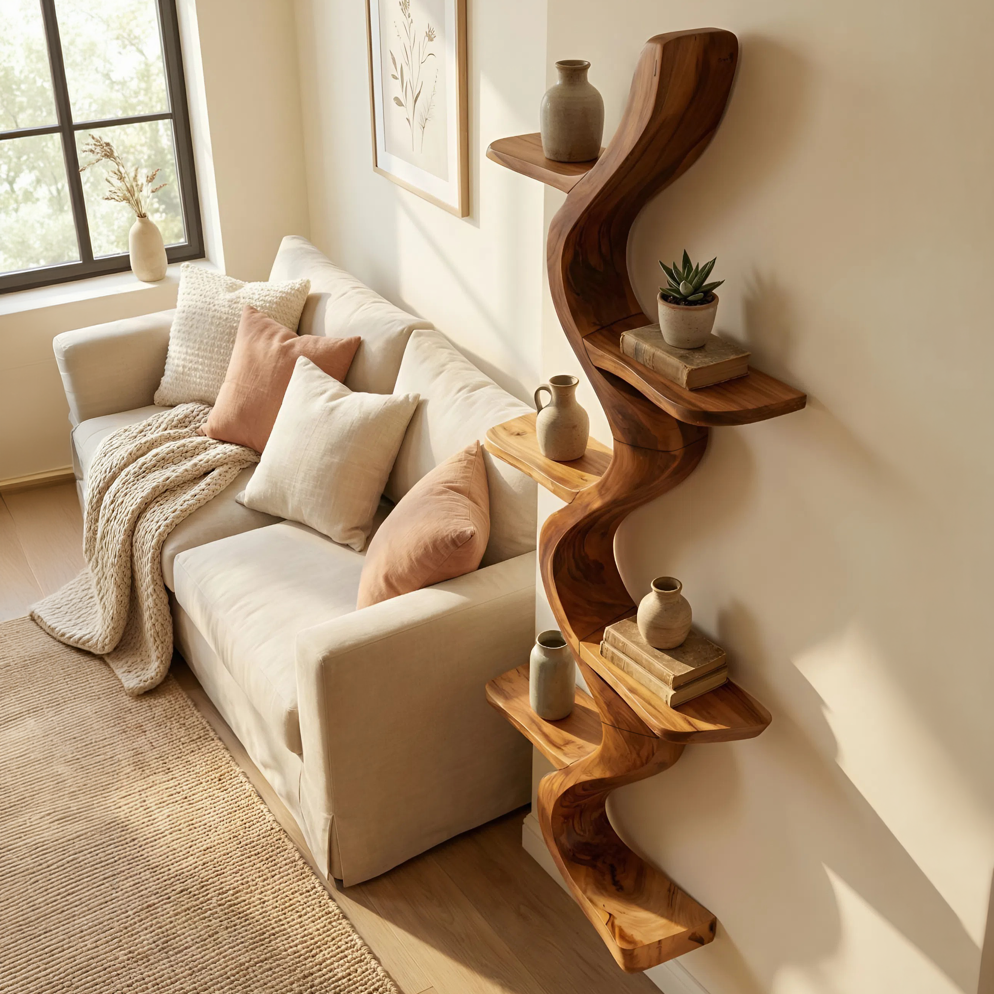 Minimalist Entryway Shelf For Hallway Storage Organizer SILDTTNWMS029