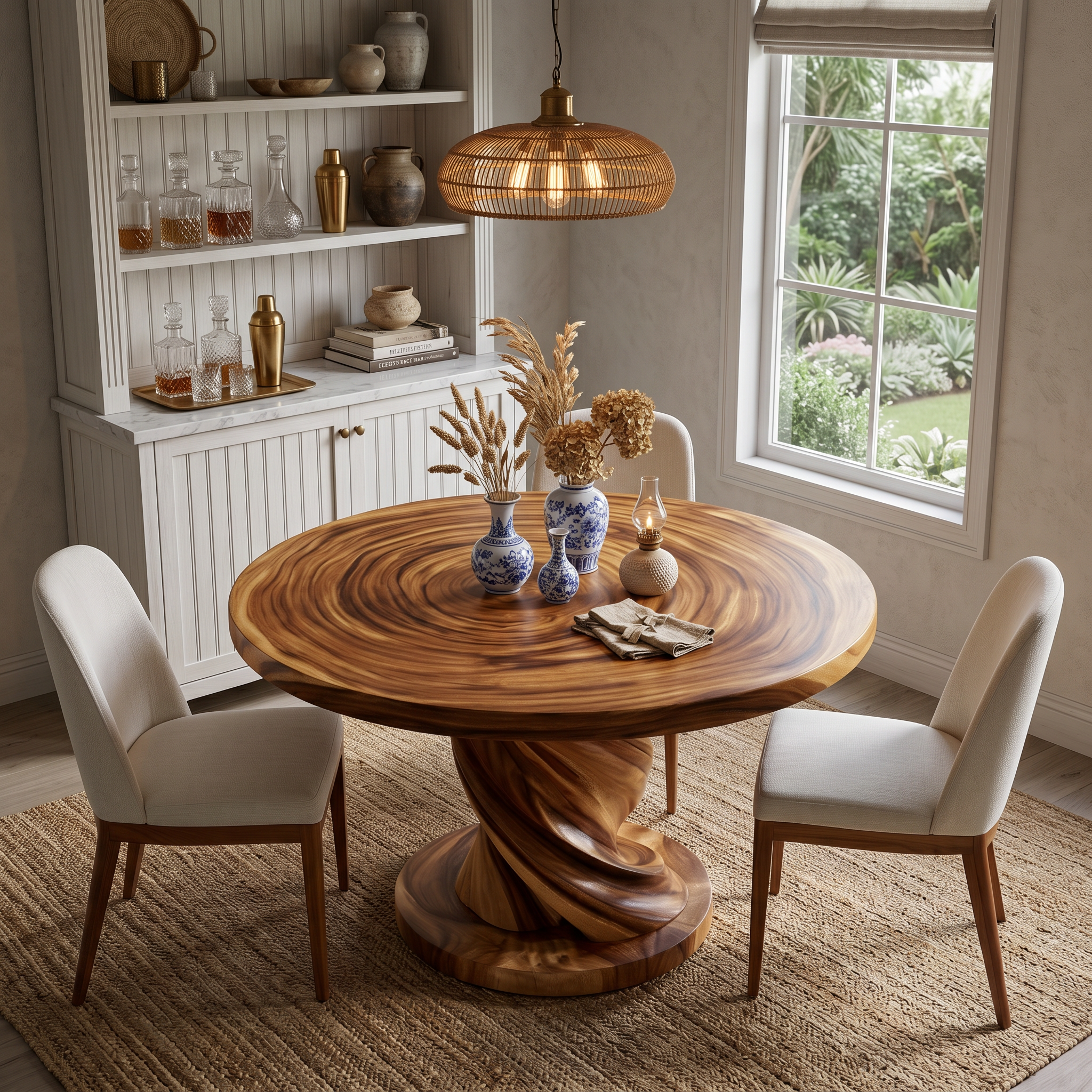 Tropical Twist Base Breakfast Table For Bright Kitchen SILDTTRDN079