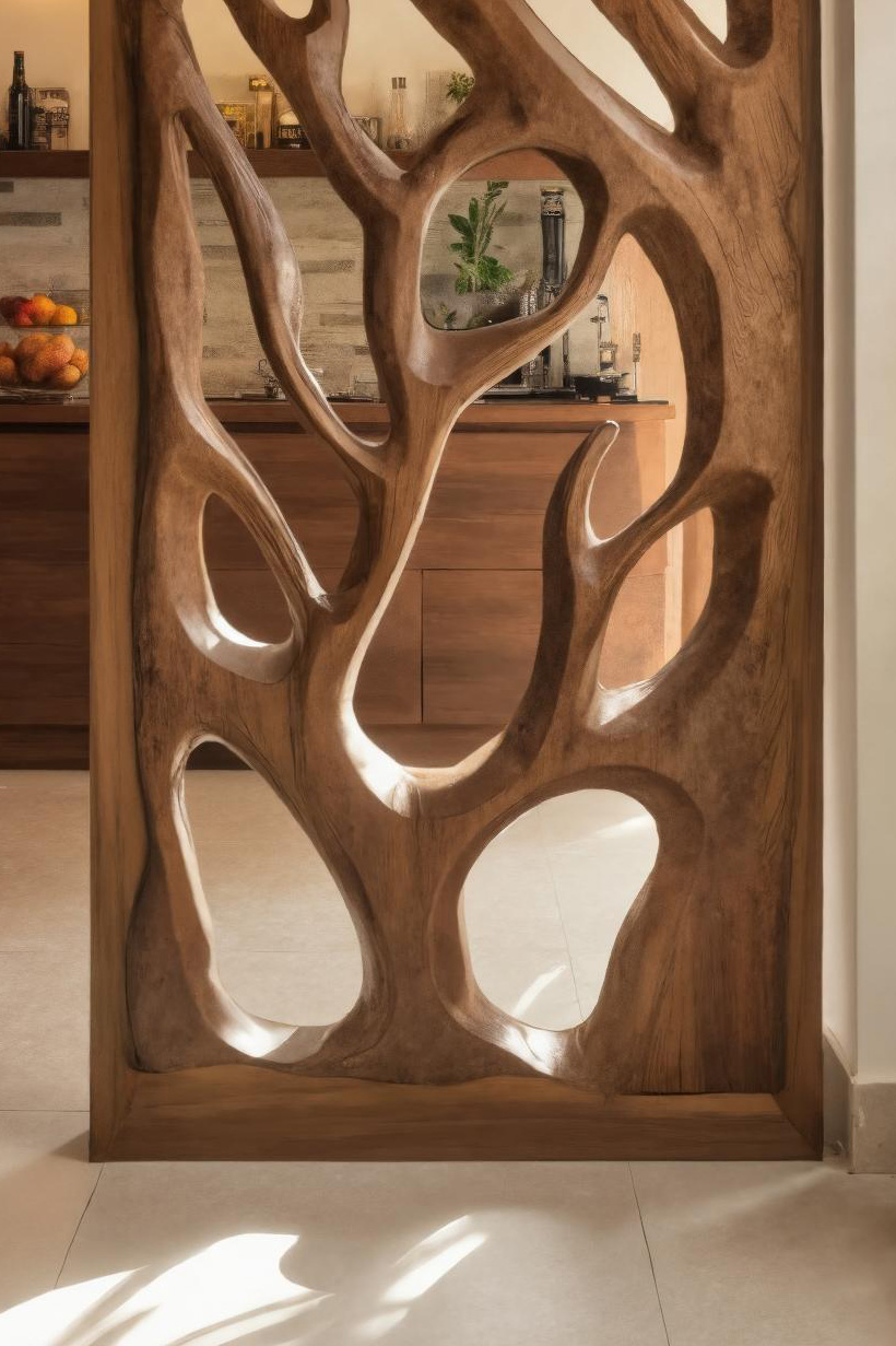 Handmade Carved Divider For Living Room Or Studio SITHHNDVR006