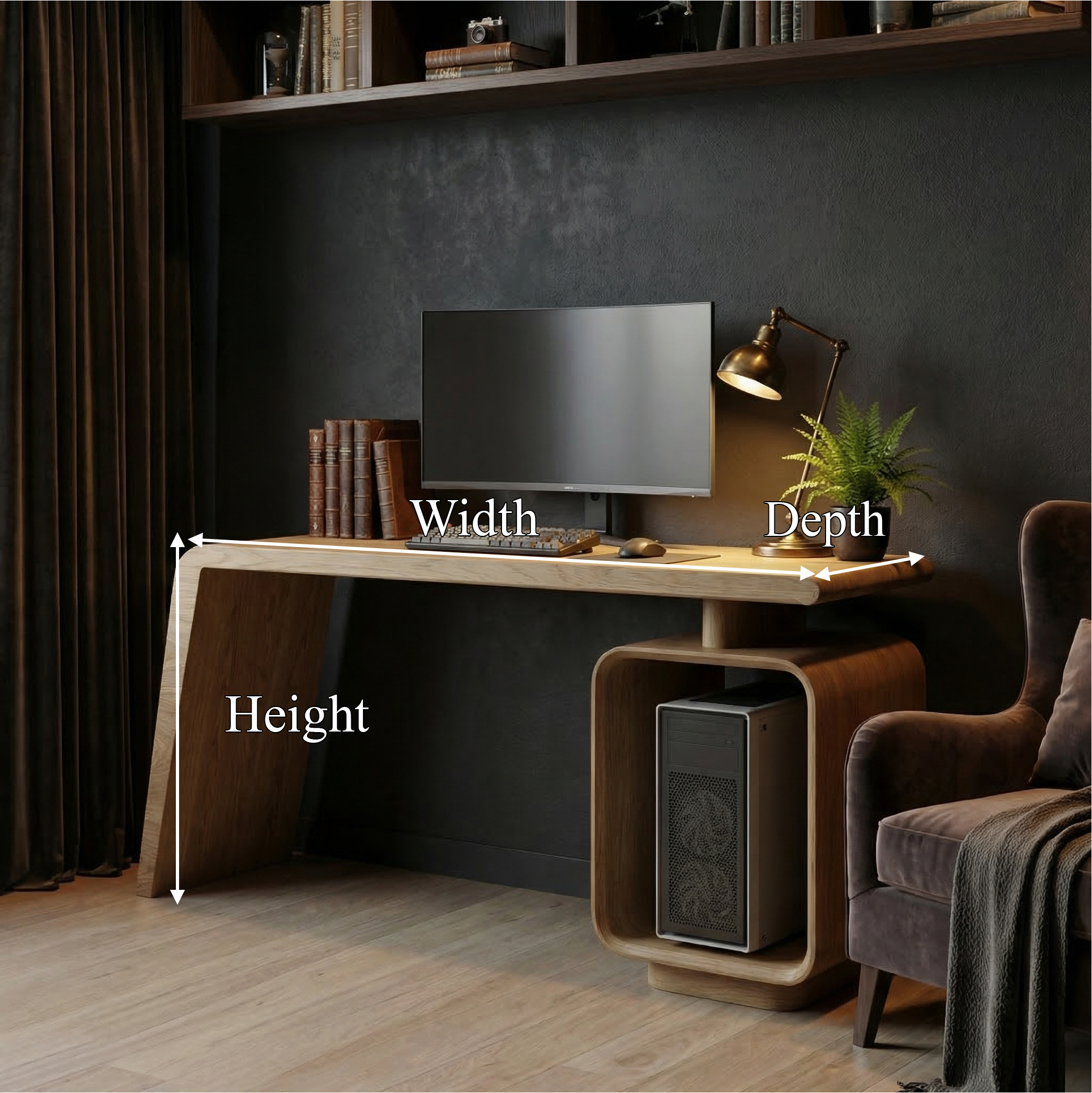 Modern Work Desk For Home Office And Study Room SINLSADK095