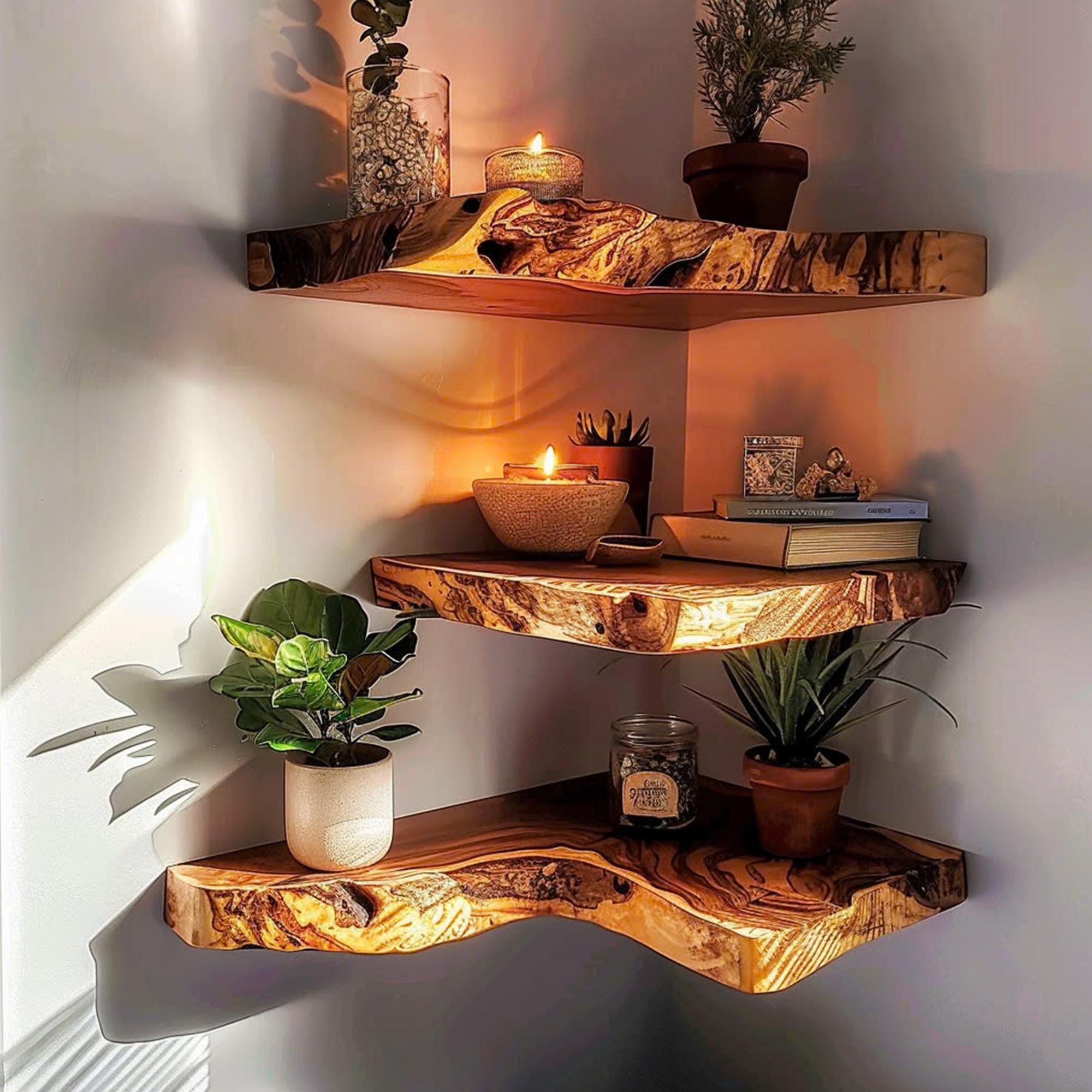 Floating Shelf Mid Century Bookcase SINLCN012