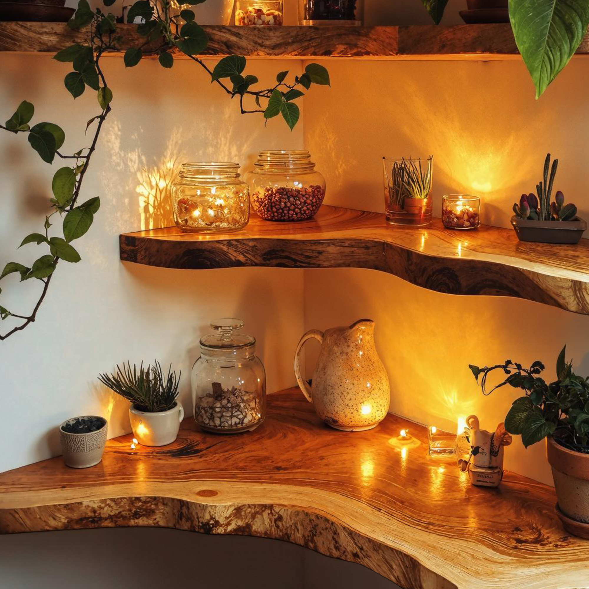 Floating Shelf Wall Wood Home Decor For Christmas SINLFL050