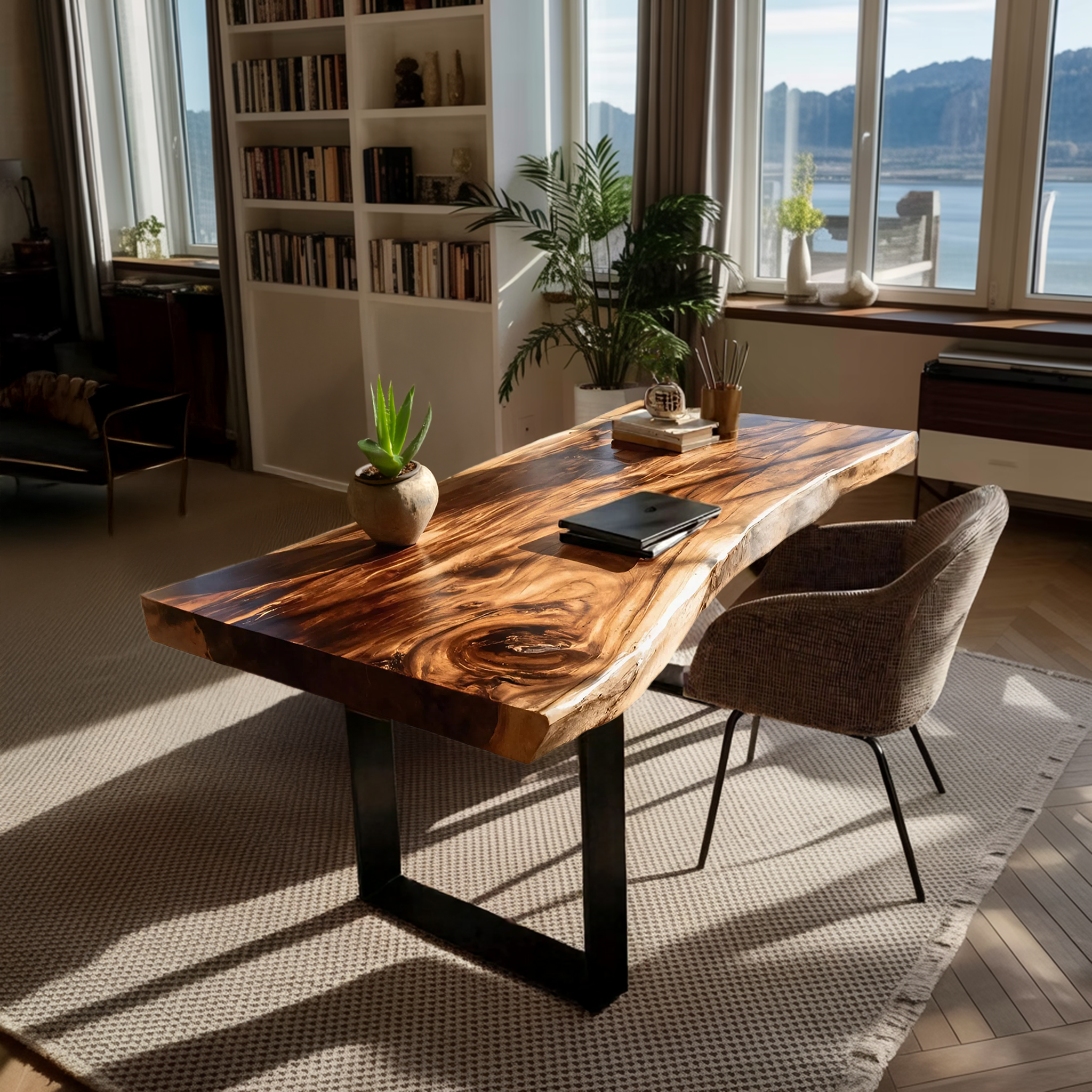 Handcrafted Solid Wood Tabletop For Furniture Decor SILDTTNDE007