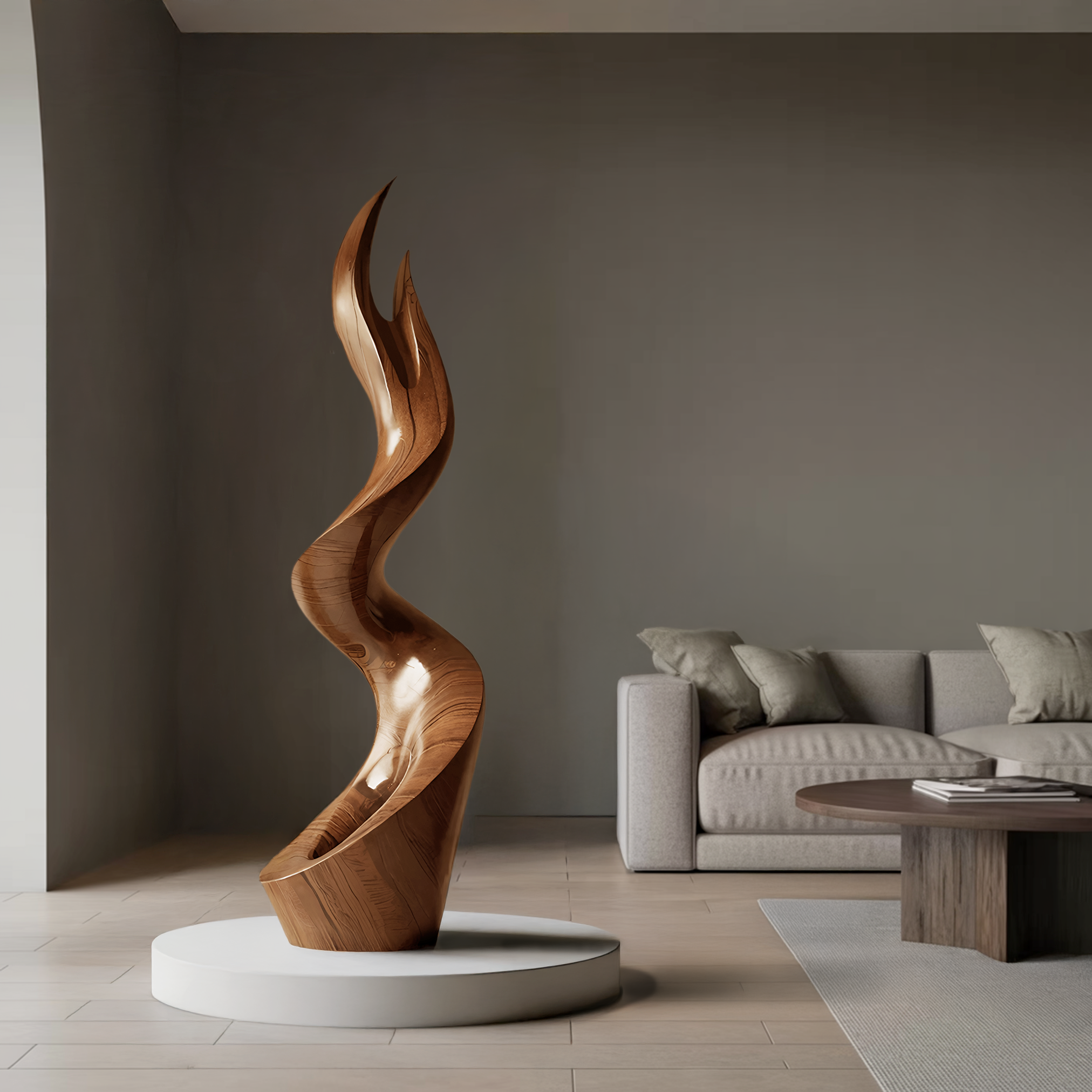 Mid Century Abstract Sculpture For Furniture Wall Art SILDTTNAS017