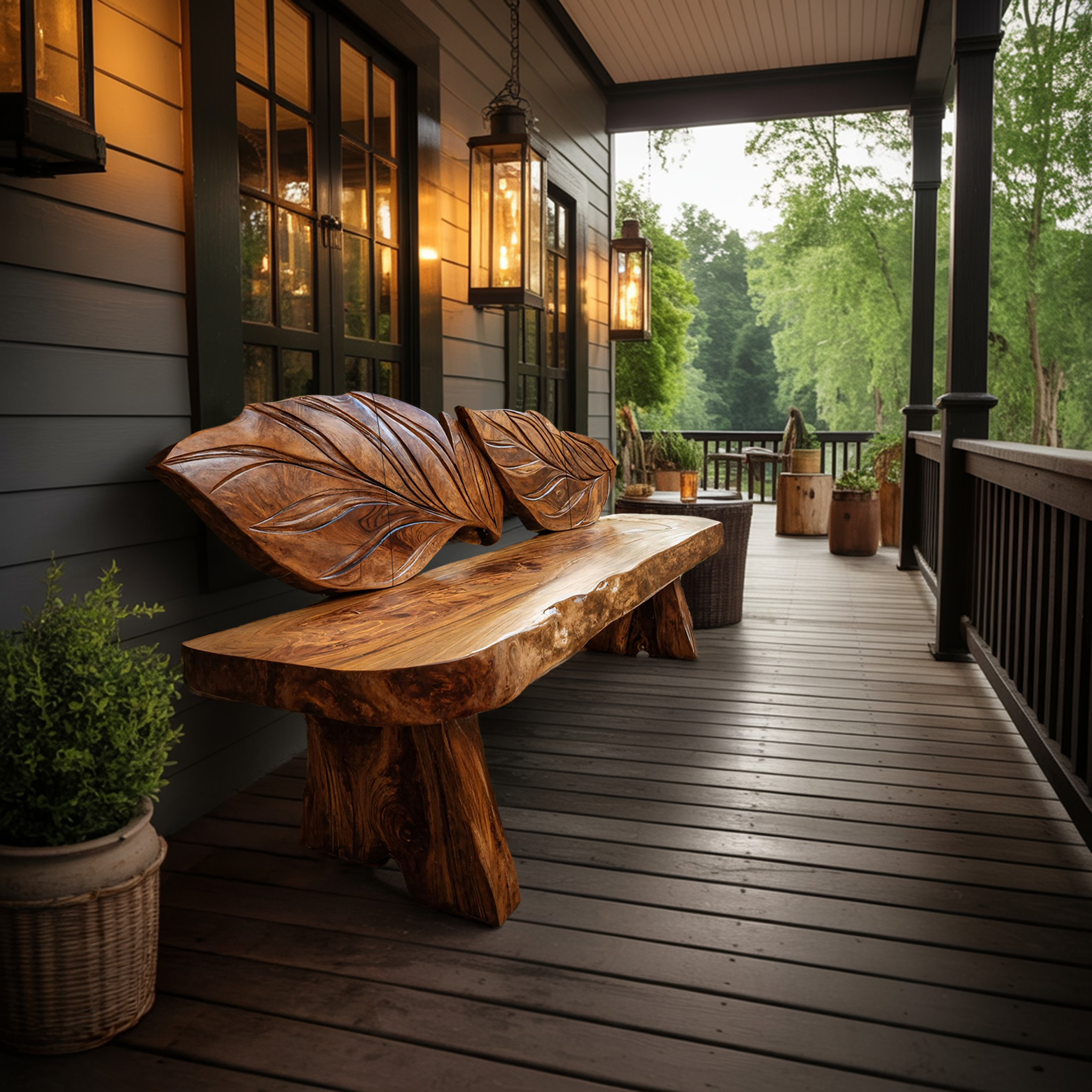 Live Edge Solid Wood Bench For Entryway Interior Decor SILDTTRBEN026