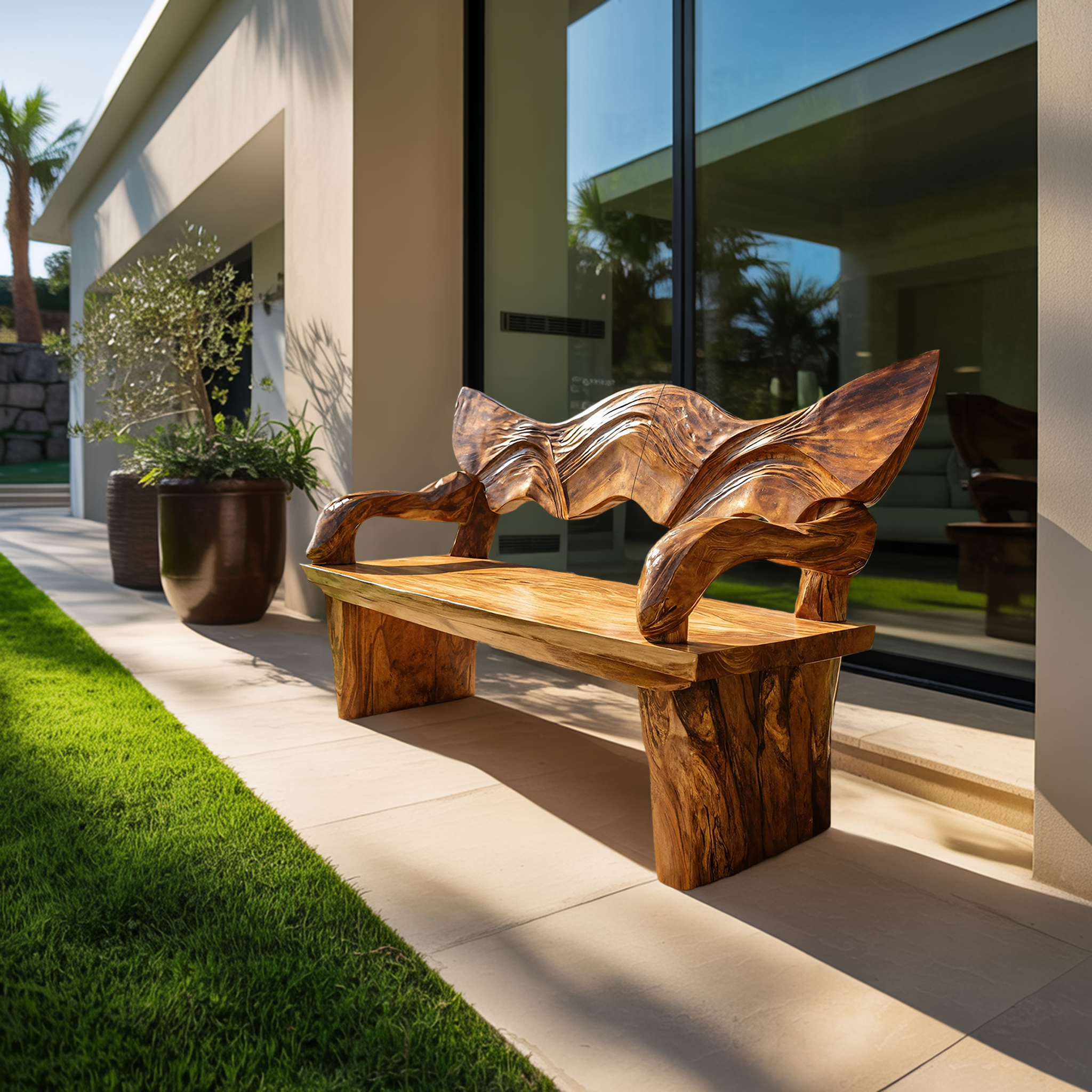 Rustic Live Edge Wood Bench For Entryway Interior Space SILDTTRBEN049