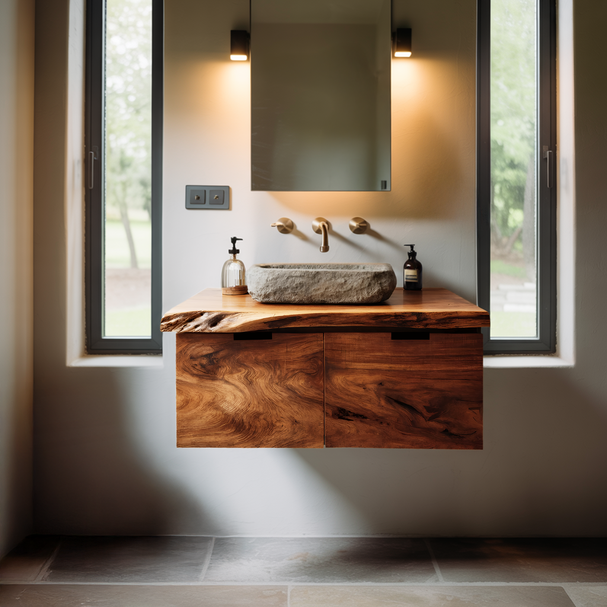 Contemporary Floating Bathroom Vanity For Bathroom RTTHTTBRV004
