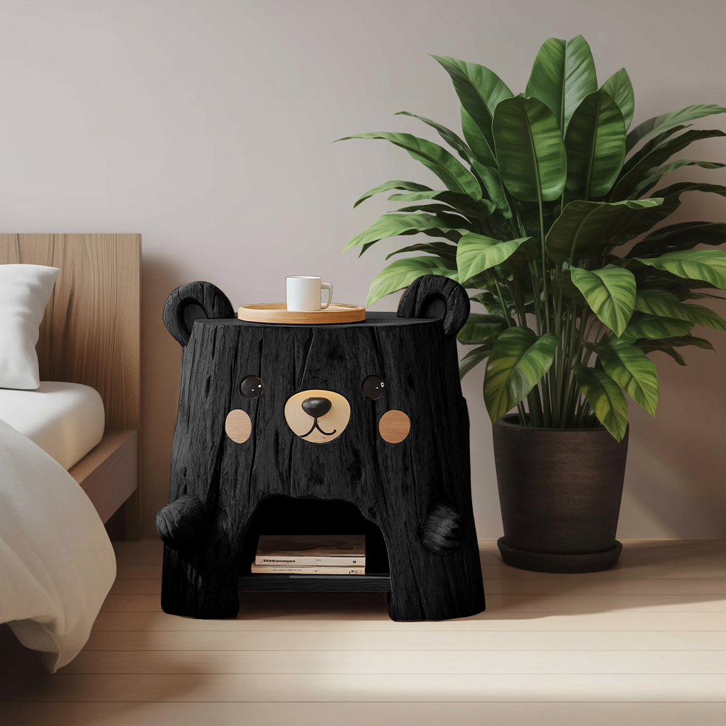 Rustic Record Cabinet With Storage For Bedroom Decor SILDTTRNS008
