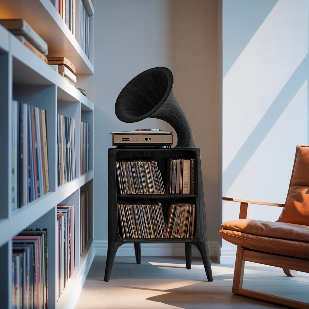 Mid Century Record Console Table For Livingroom SILDTTRRPT018