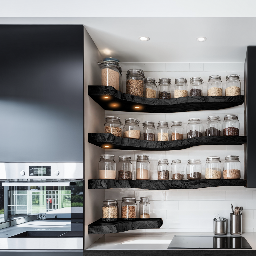 Rustic Handmade Spice Storage Rack For Kitchen Wall SILDTTNSRS002